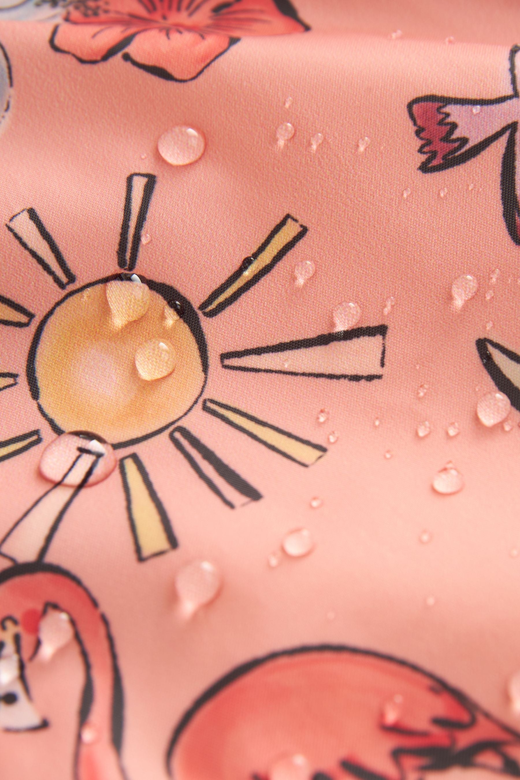 Peach Pink Shower Resistant Printed Cagoule (3mths-7yrs)