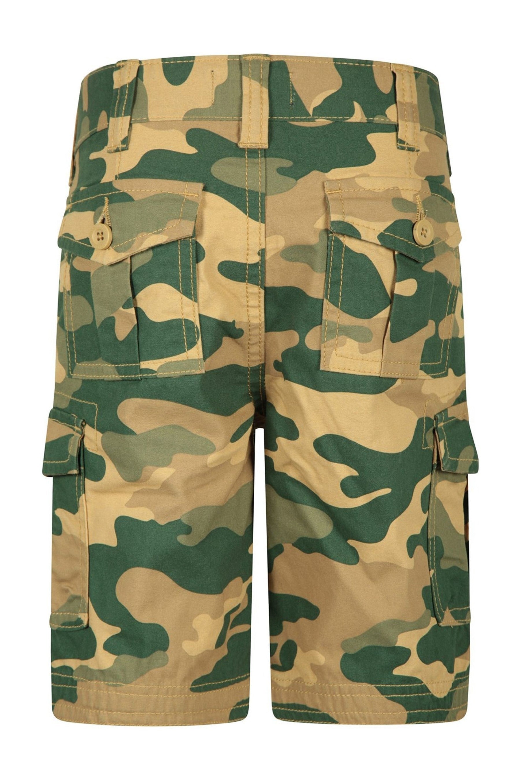 Light Blue Mountain Warehouse Camo Kids Cargo Shorts