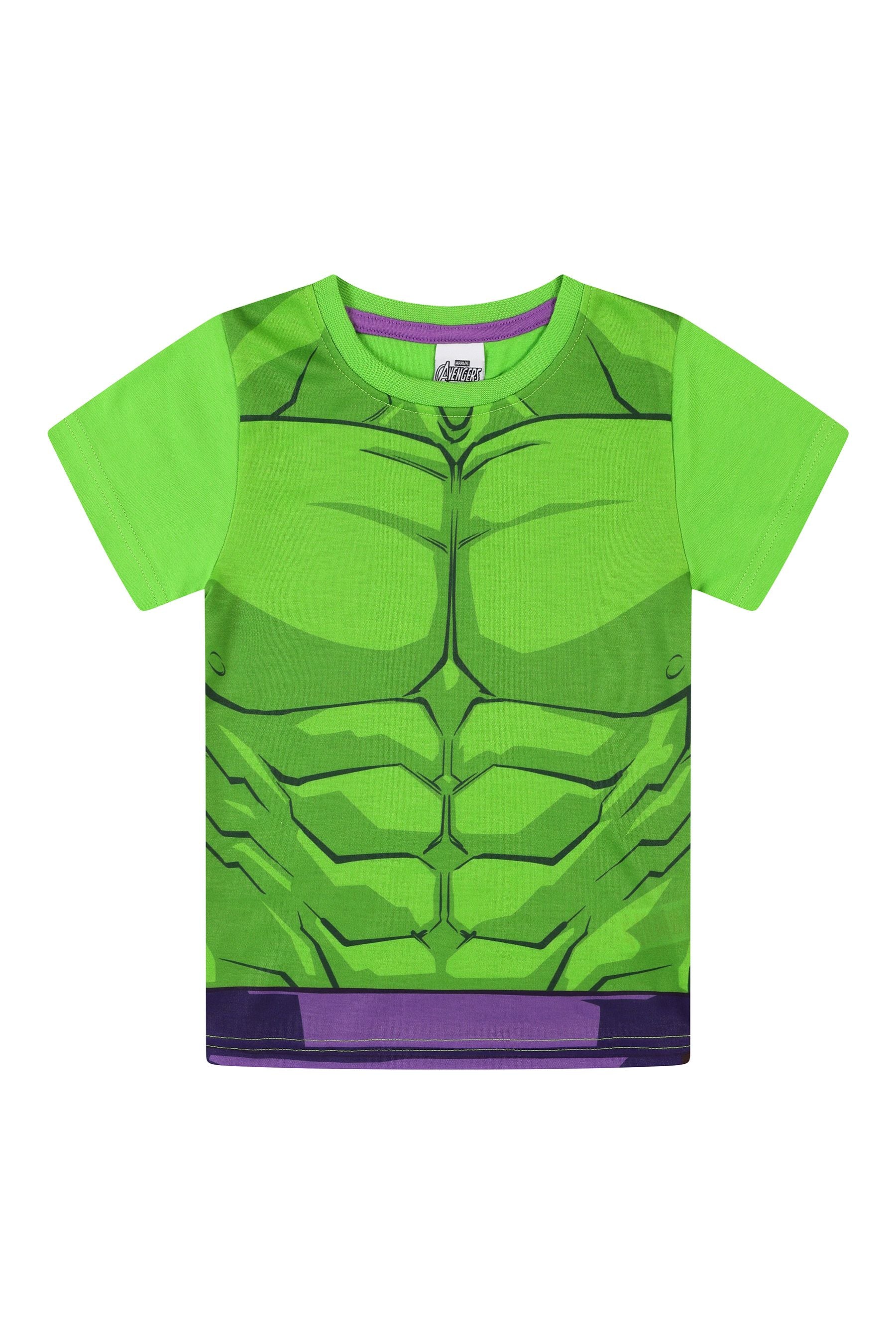 Kid Genius Green Incredible Hulk Boys Short Pyjama