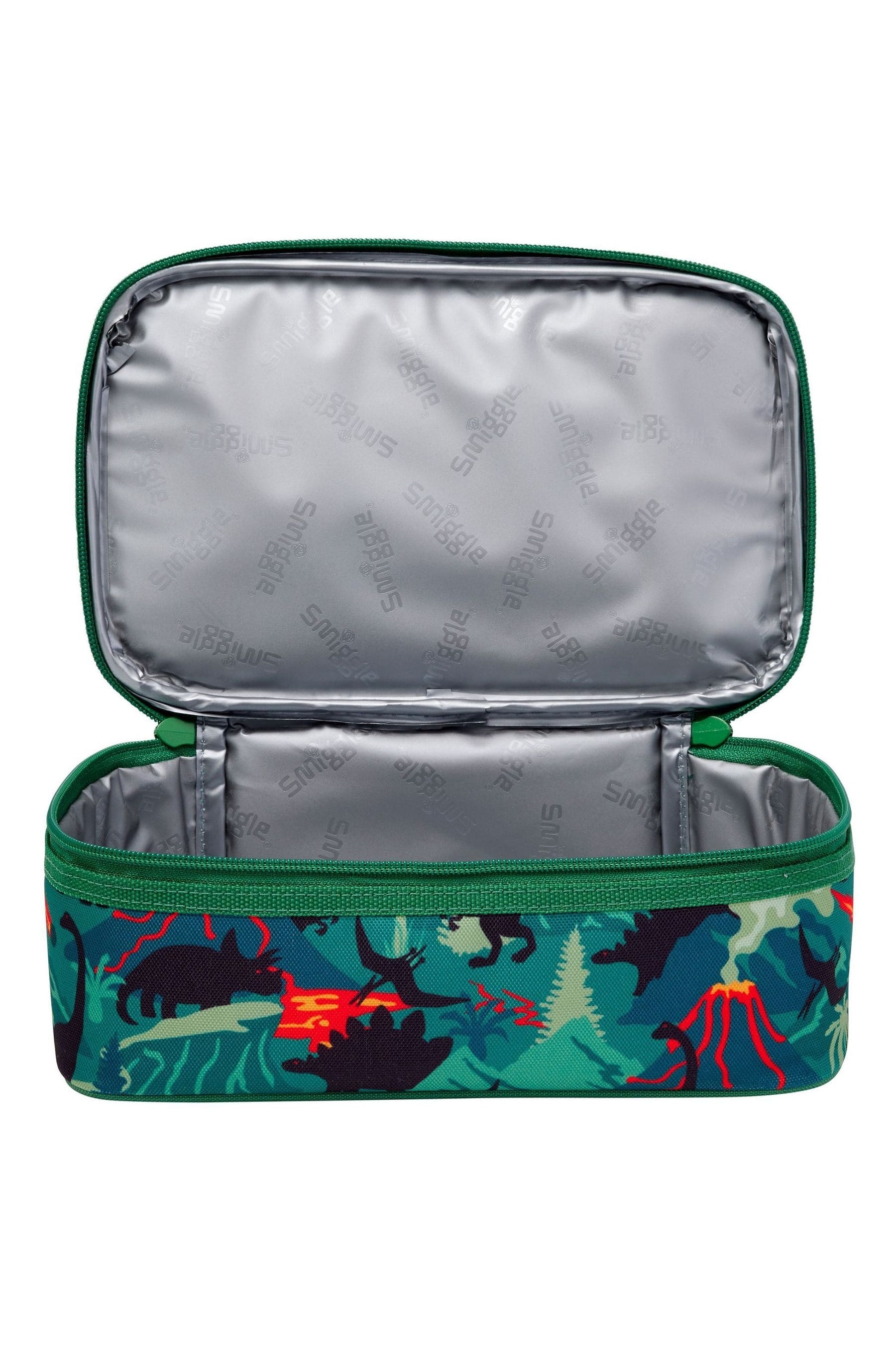 Green Dinosaur Smiggle Vivid Double Decker Lunchbox