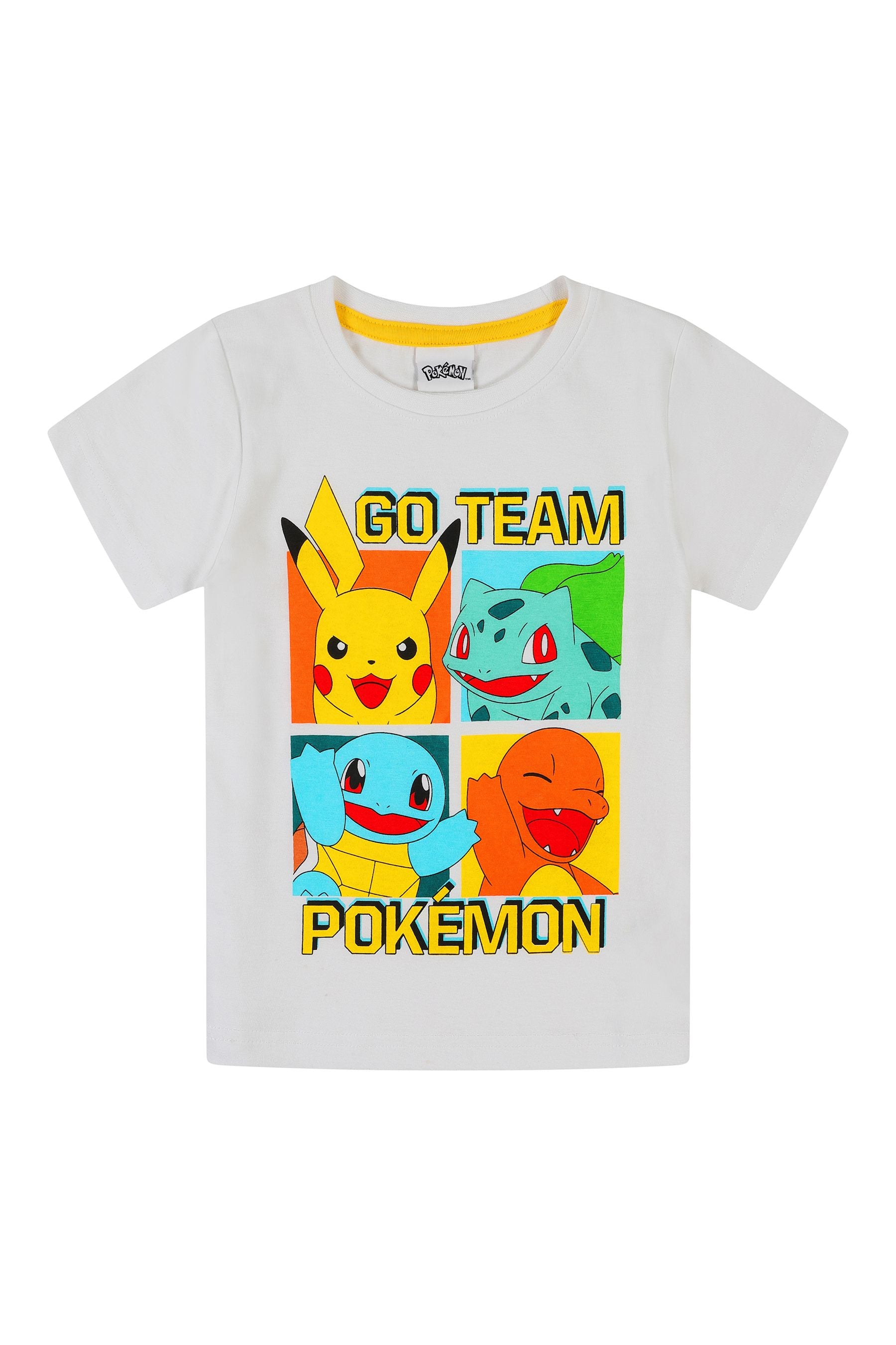 Kid Genius White Boys Pokemon Go Team Short Sleeve Long Leg Pyjama