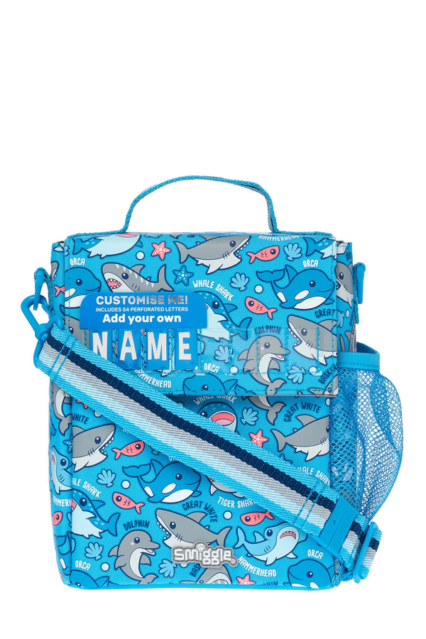 Blue Shark Smiggle Up And Down Teeny Tiny ID Lunchbox