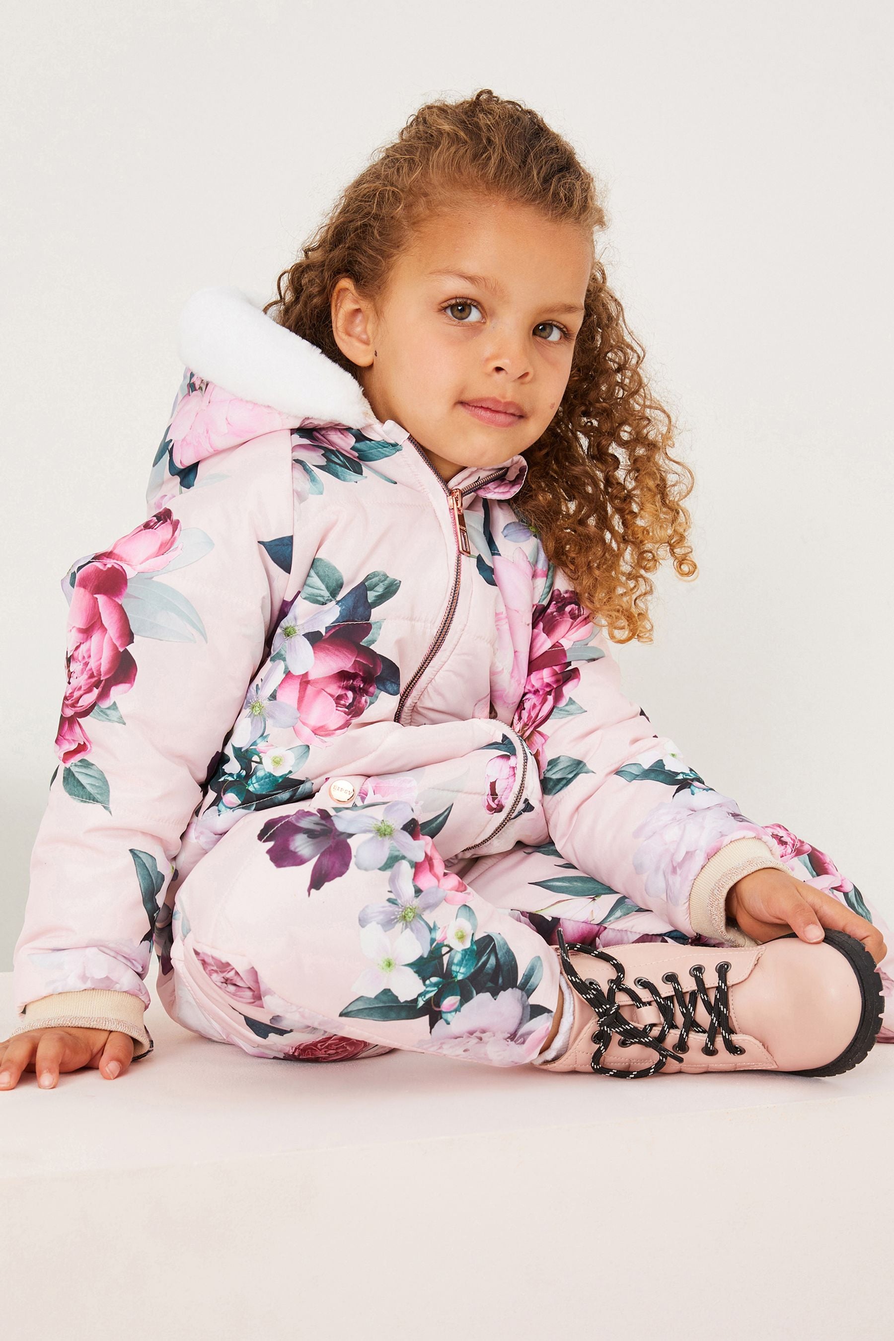 Pink Lipsy Mini Shower Resistant Snowsuit