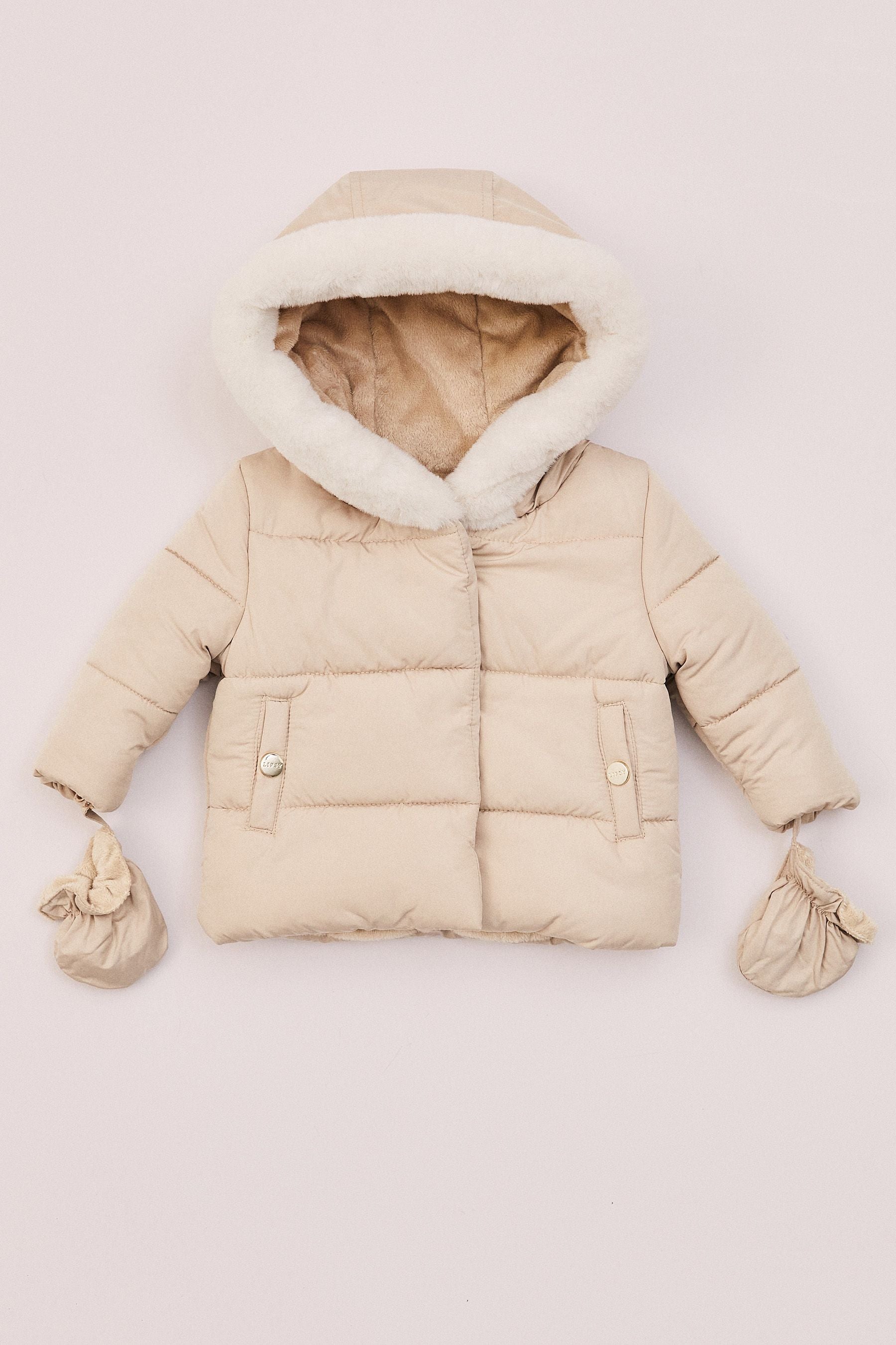 Cream Lipsy Baby Coat