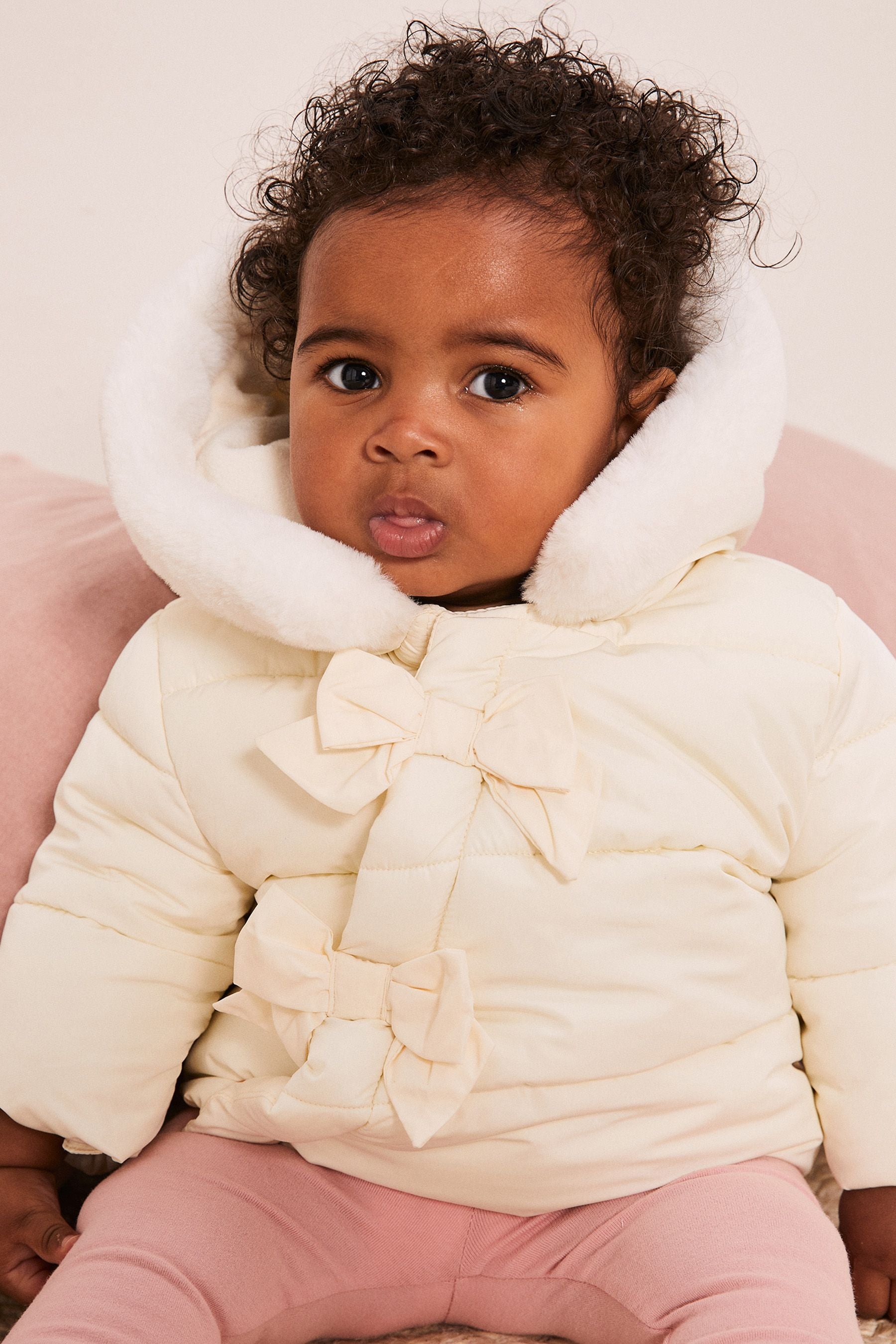 White Lipsy Baby Coat