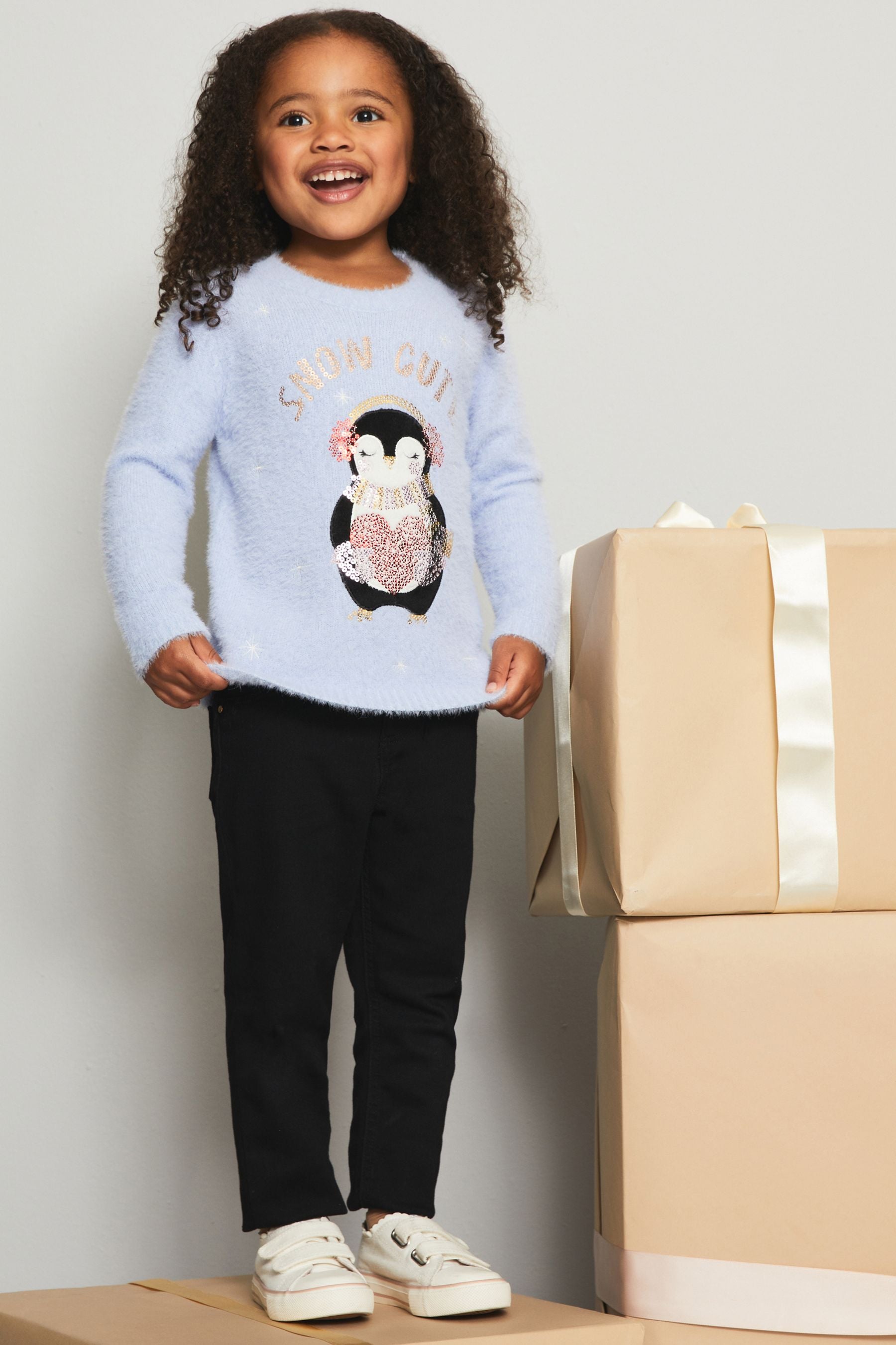 Blue Lipsy Mini Christmas Jumper