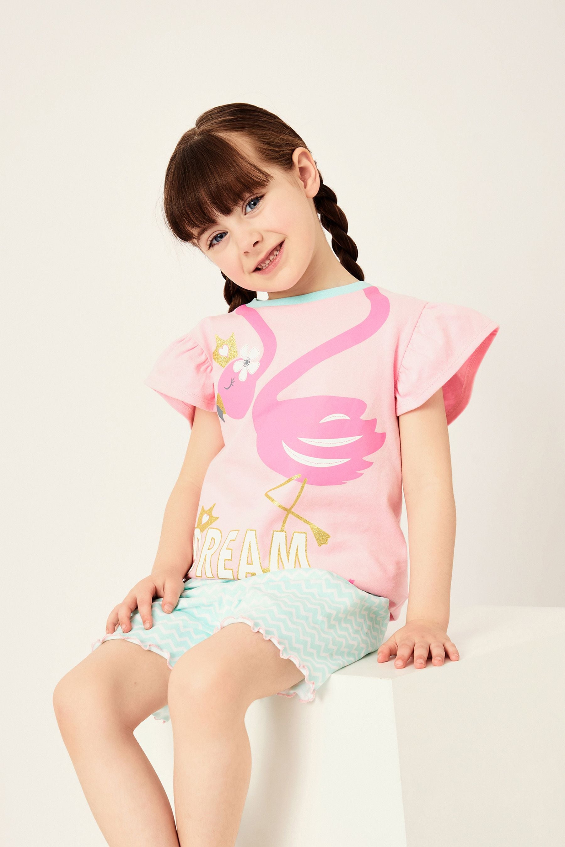 Harry Bear Pink Flamingo Tropical Pyjamas