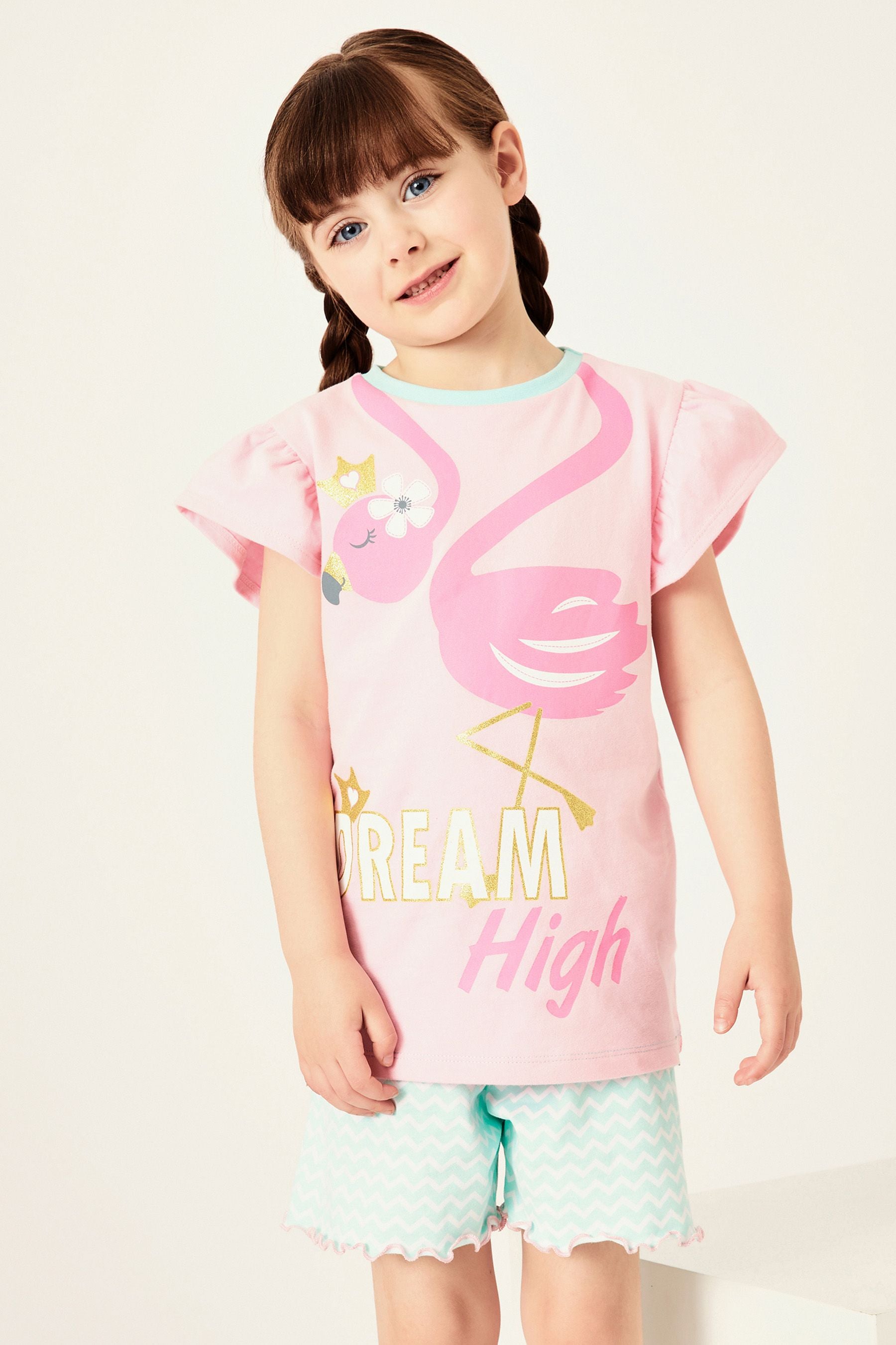 Harry Bear Pink Flamingo Tropical Pyjamas