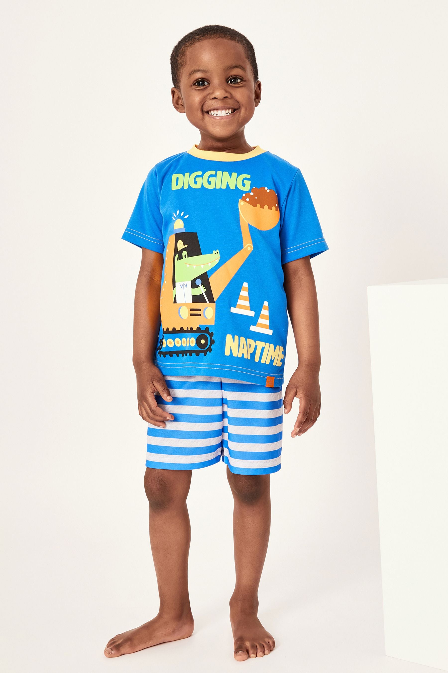 Harry Bear Blue Digger Pyjamas