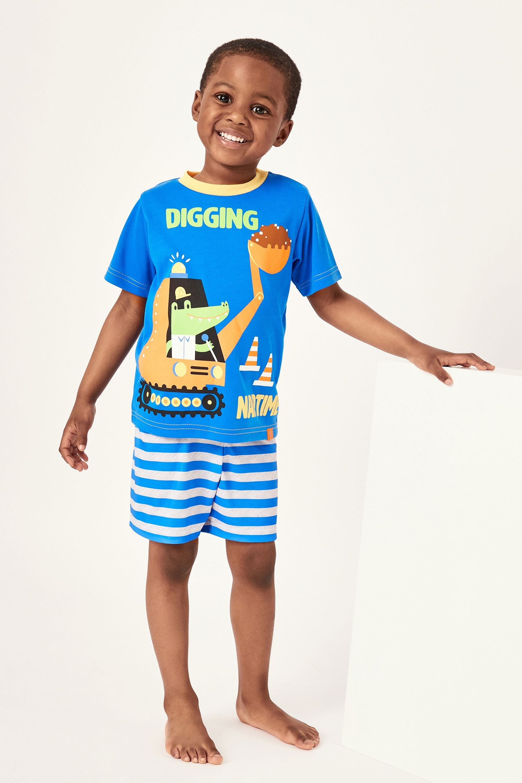 Harry Bear Blue Digger Pyjamas