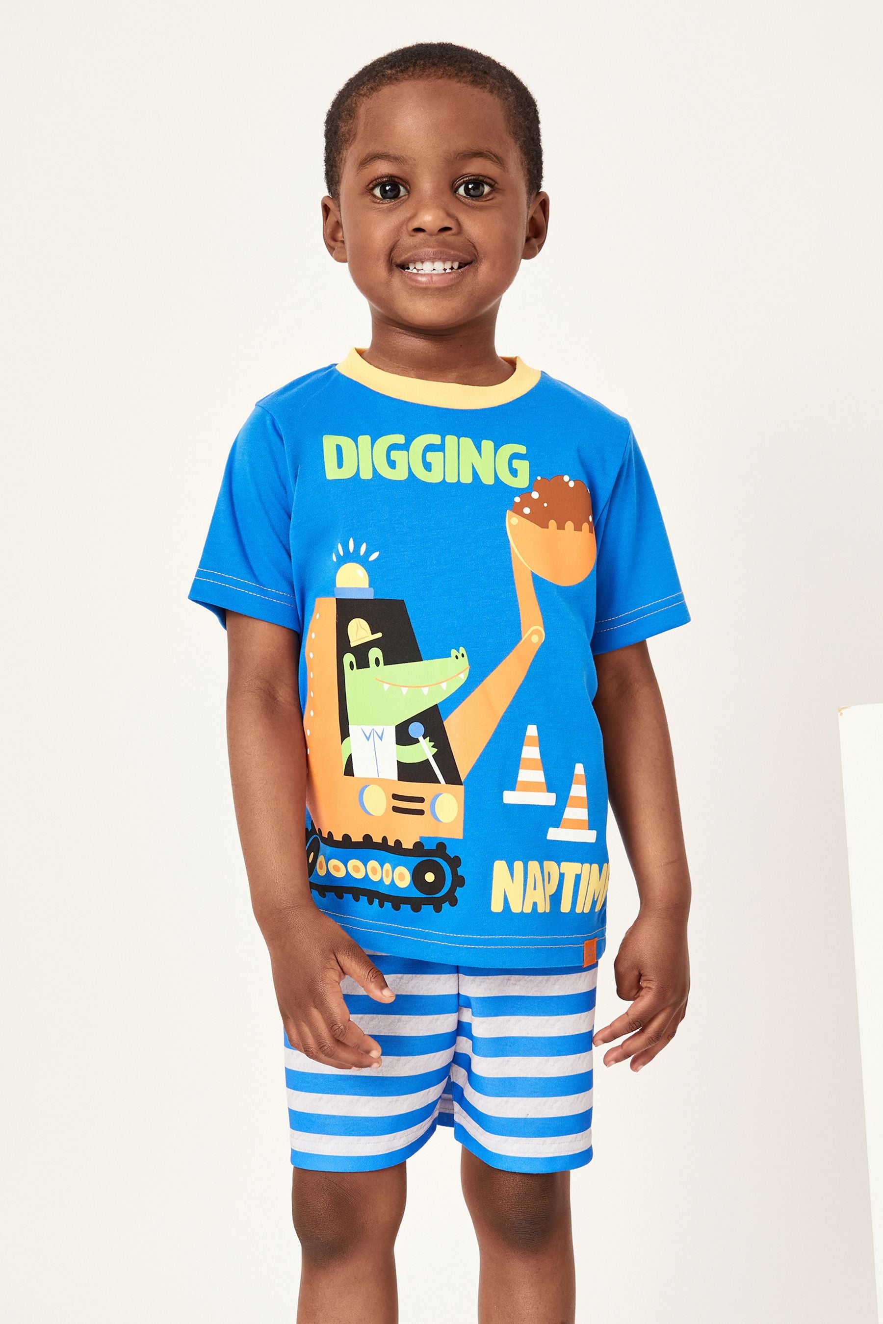 Harry Bear Blue Digger Pyjamas