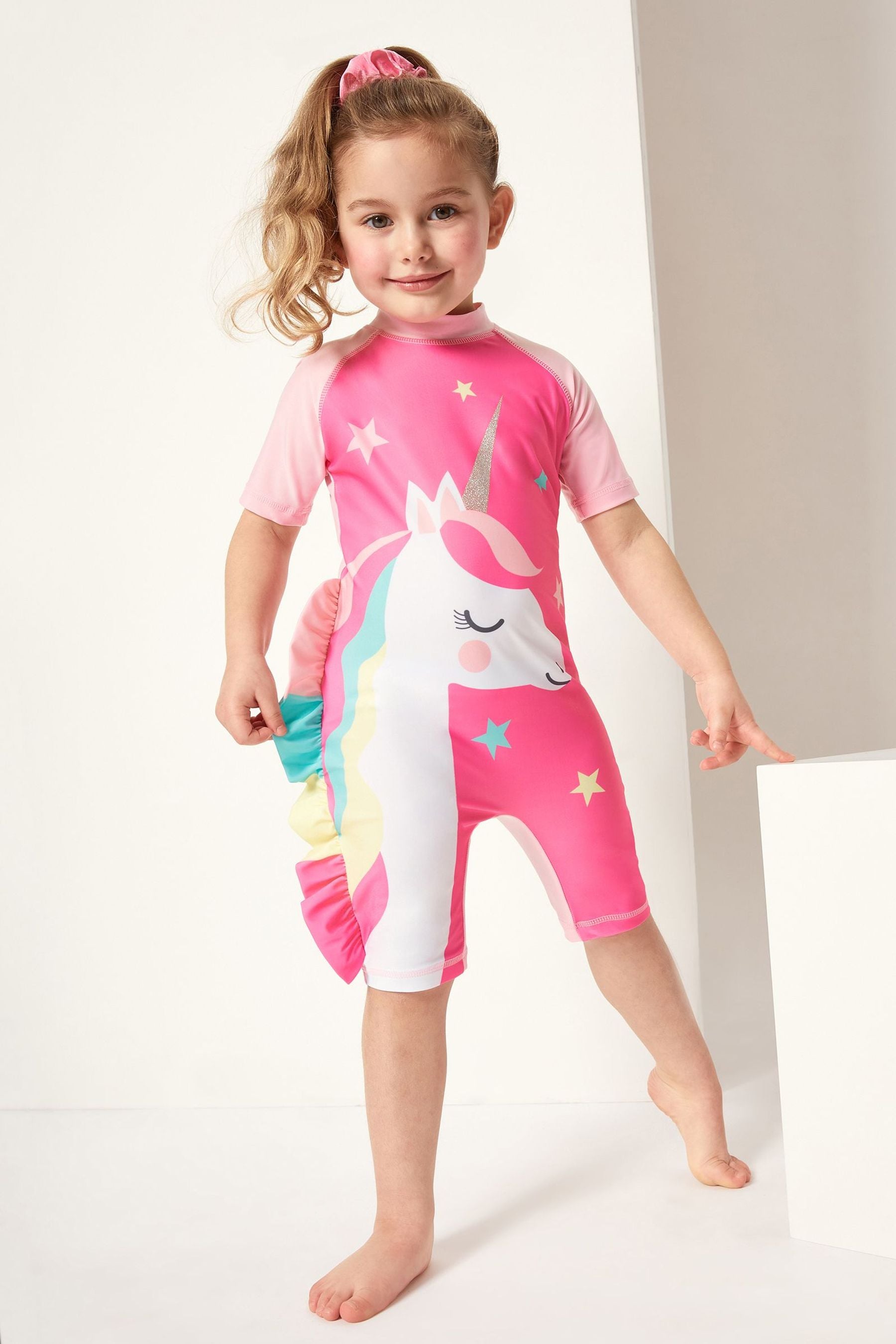 Pink Harry Bear Unicorn Surfsuit