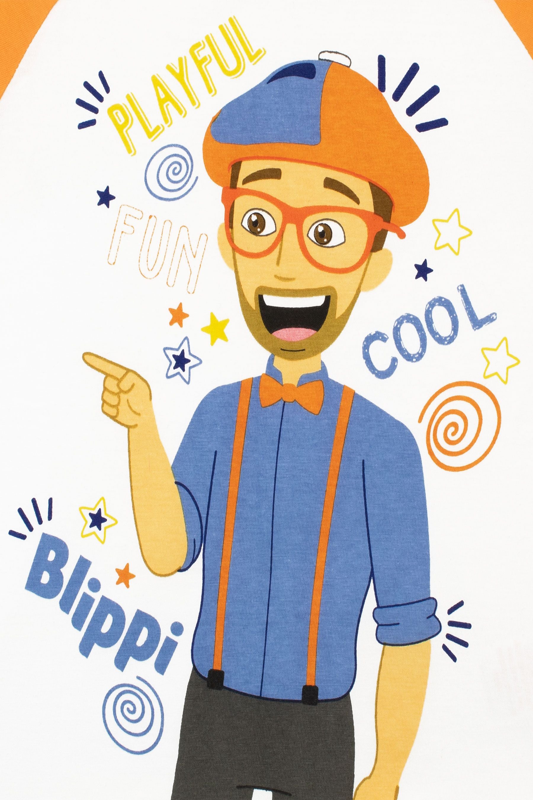 Character White Blippi T-Shirt