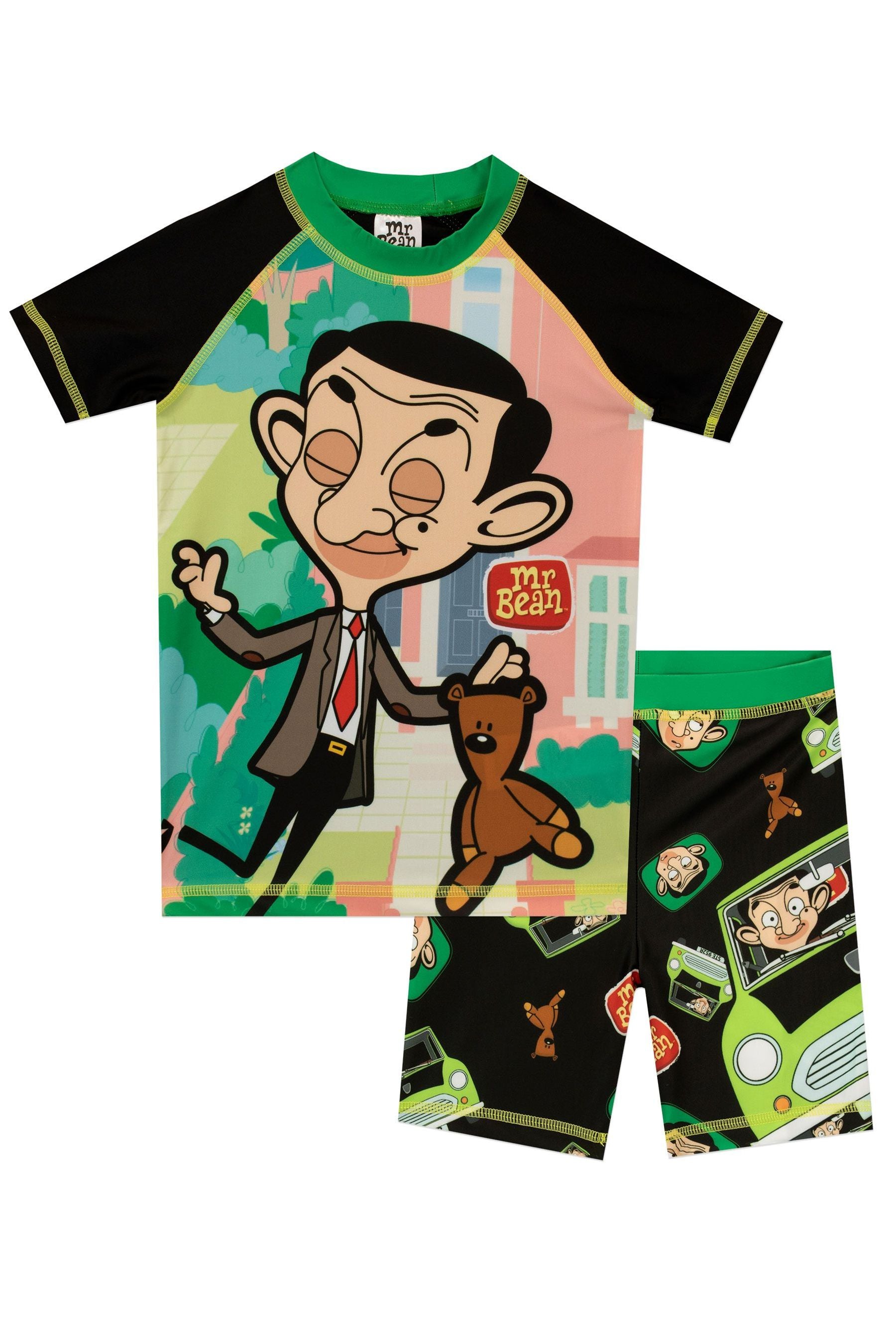 Character Black Mr Bean Boy Swim Set