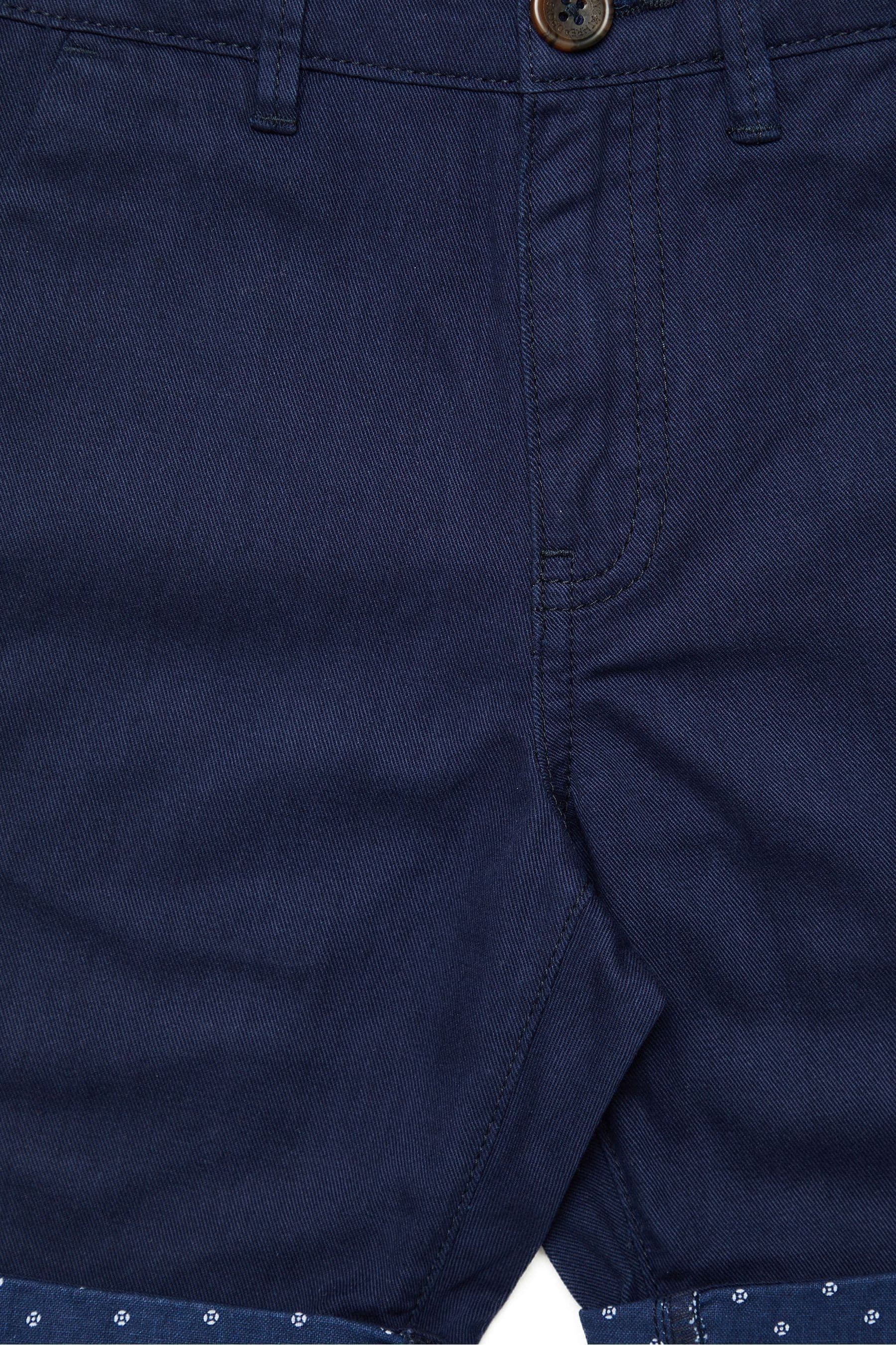 Blue Threadboys Cotton Chino Shorts