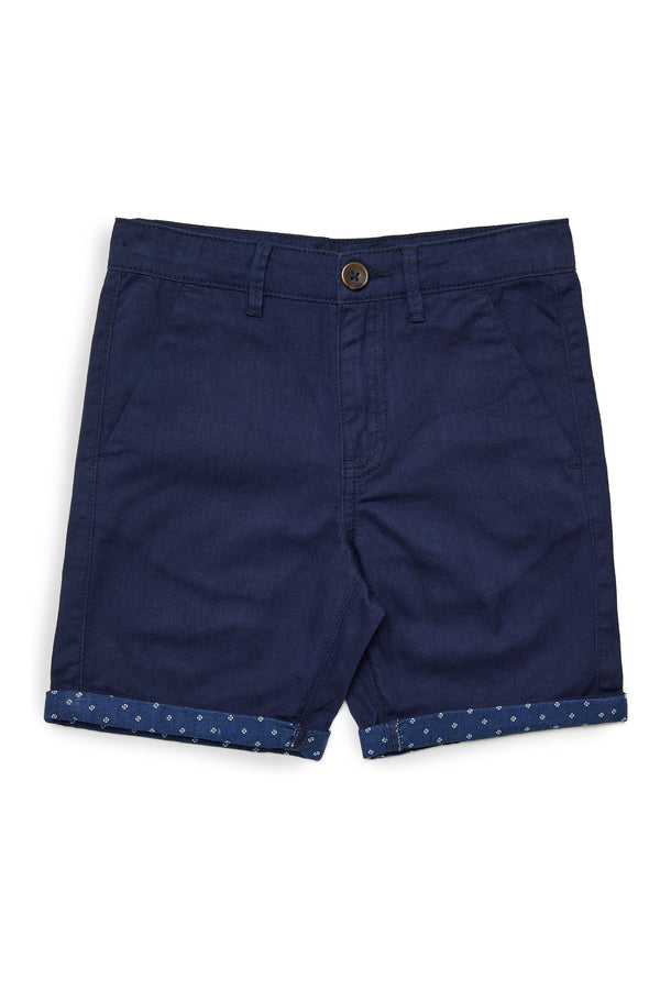 Blue Threadboys Cotton Chino Shorts