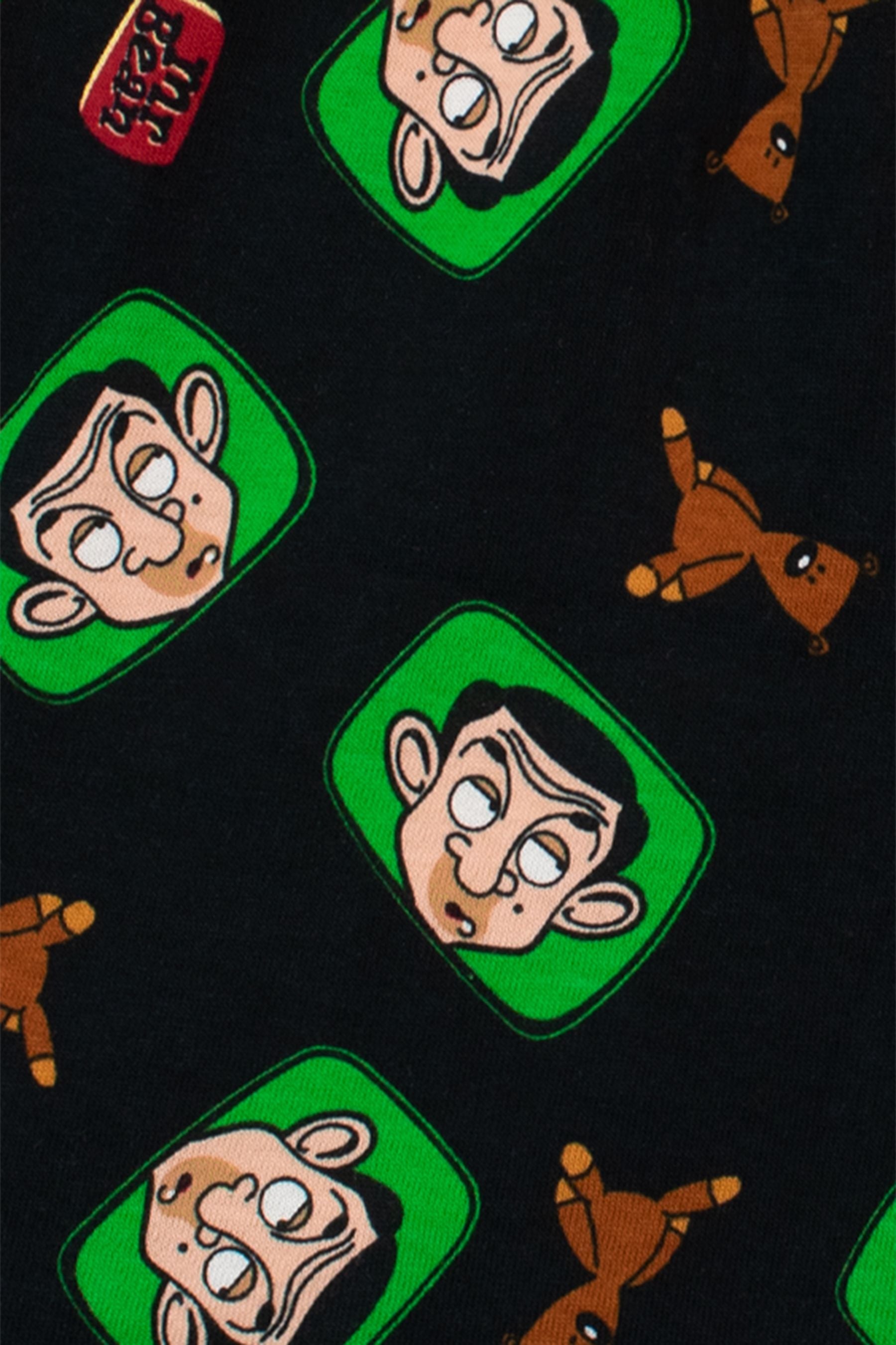 Character Mr Bean Black Short Pyjamas