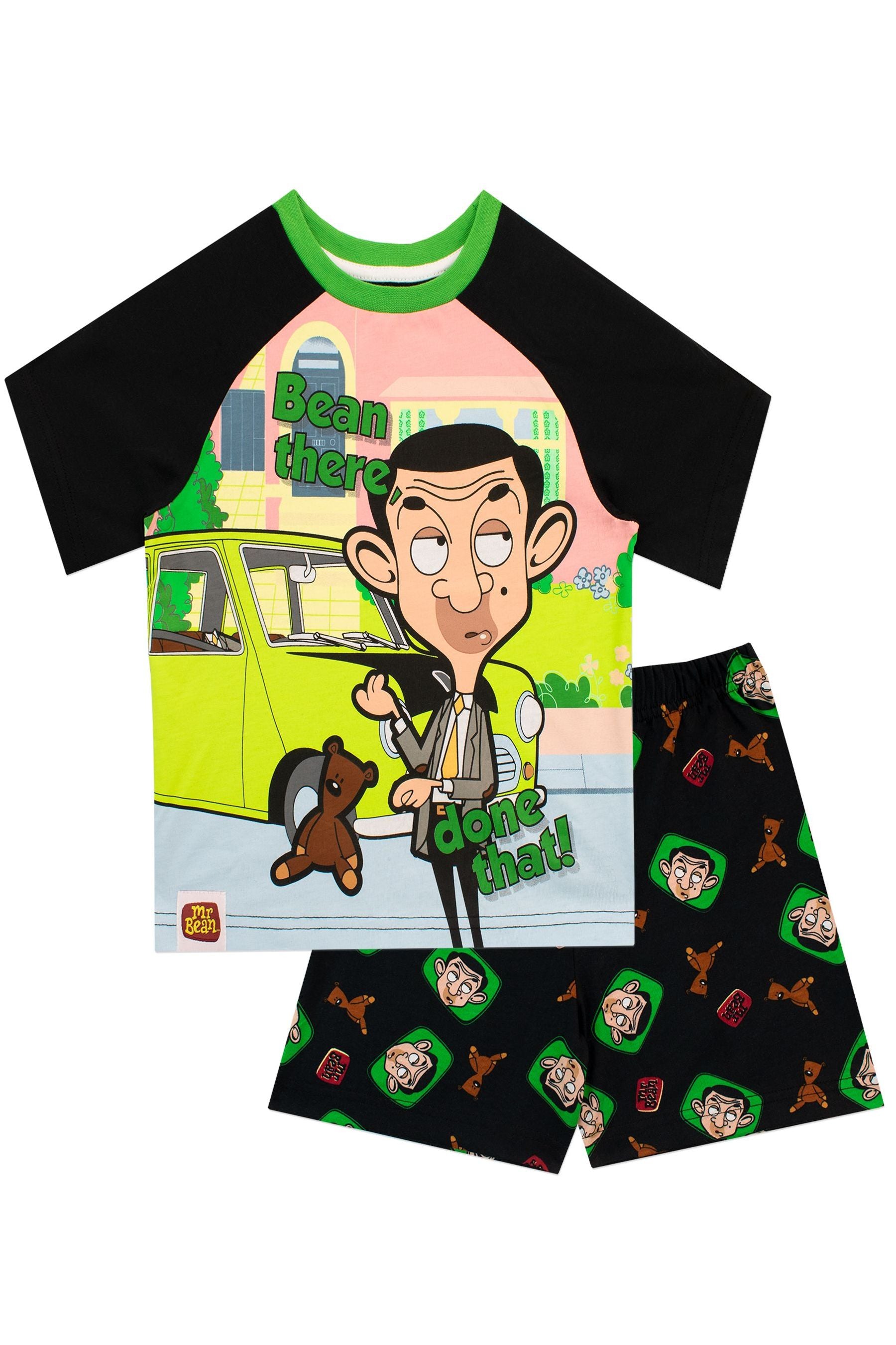 Character Mr Bean Black Short Pyjamas