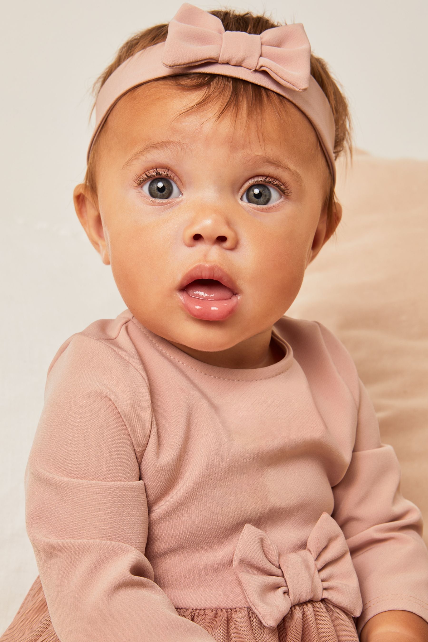 Pink Lipsy Baby Long Sleeve Tutu Dress