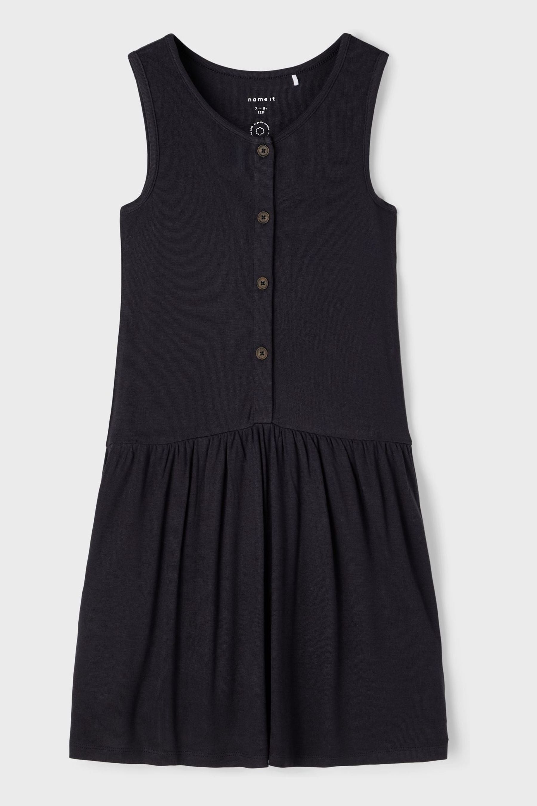 Navy Name It Sleeveless Smock Dress