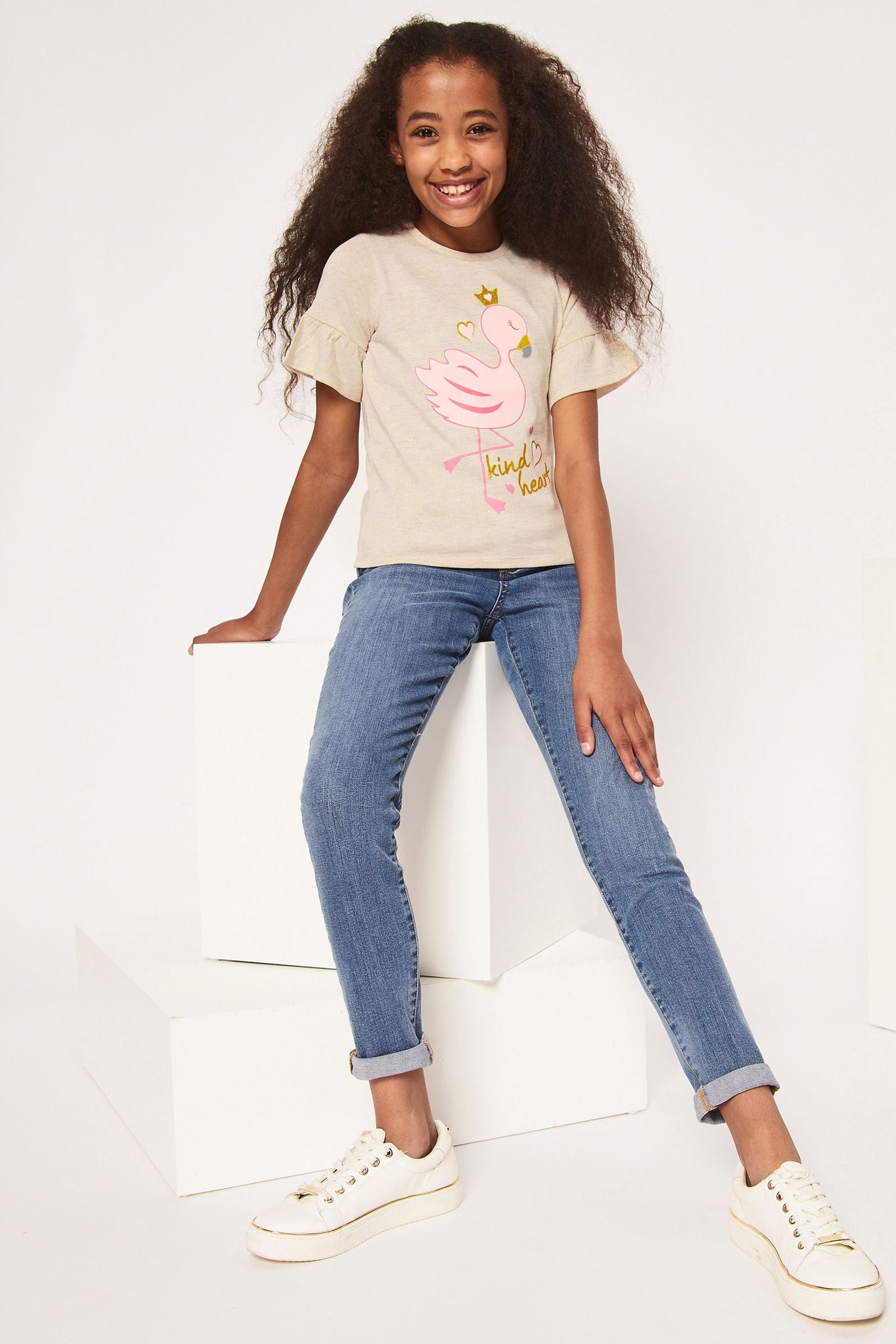 Pink Flamingo Harry Bear Tropical Tee