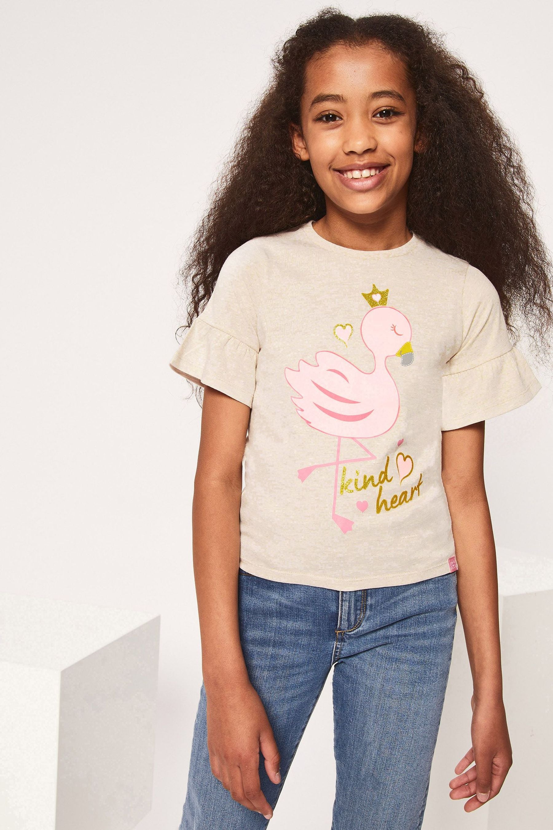 Pink Flamingo Harry Bear Tropical Tee