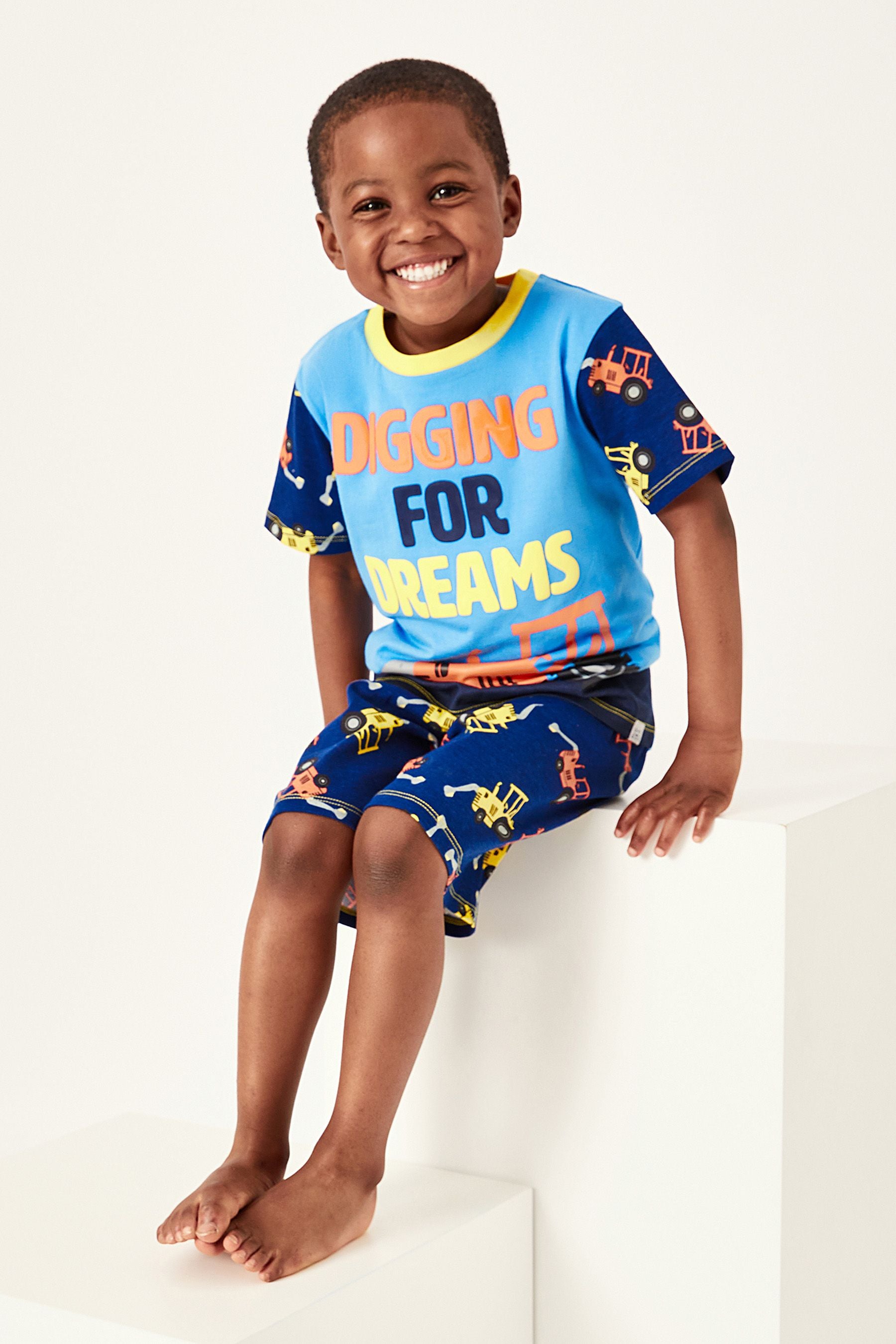 Harry Bear Blue Digger Pyjamas