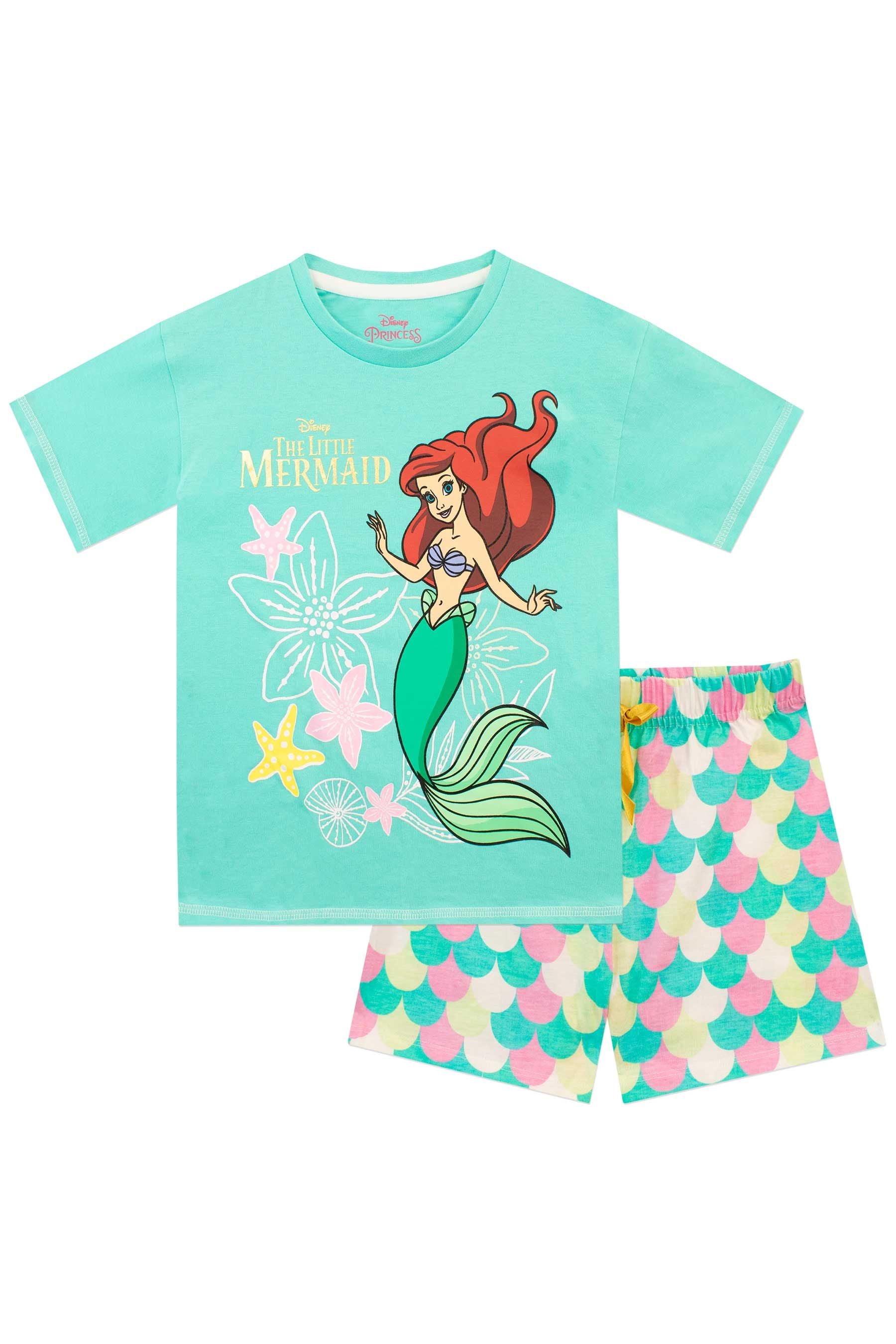 Character Blue Ariel Girls Short Pyjamas