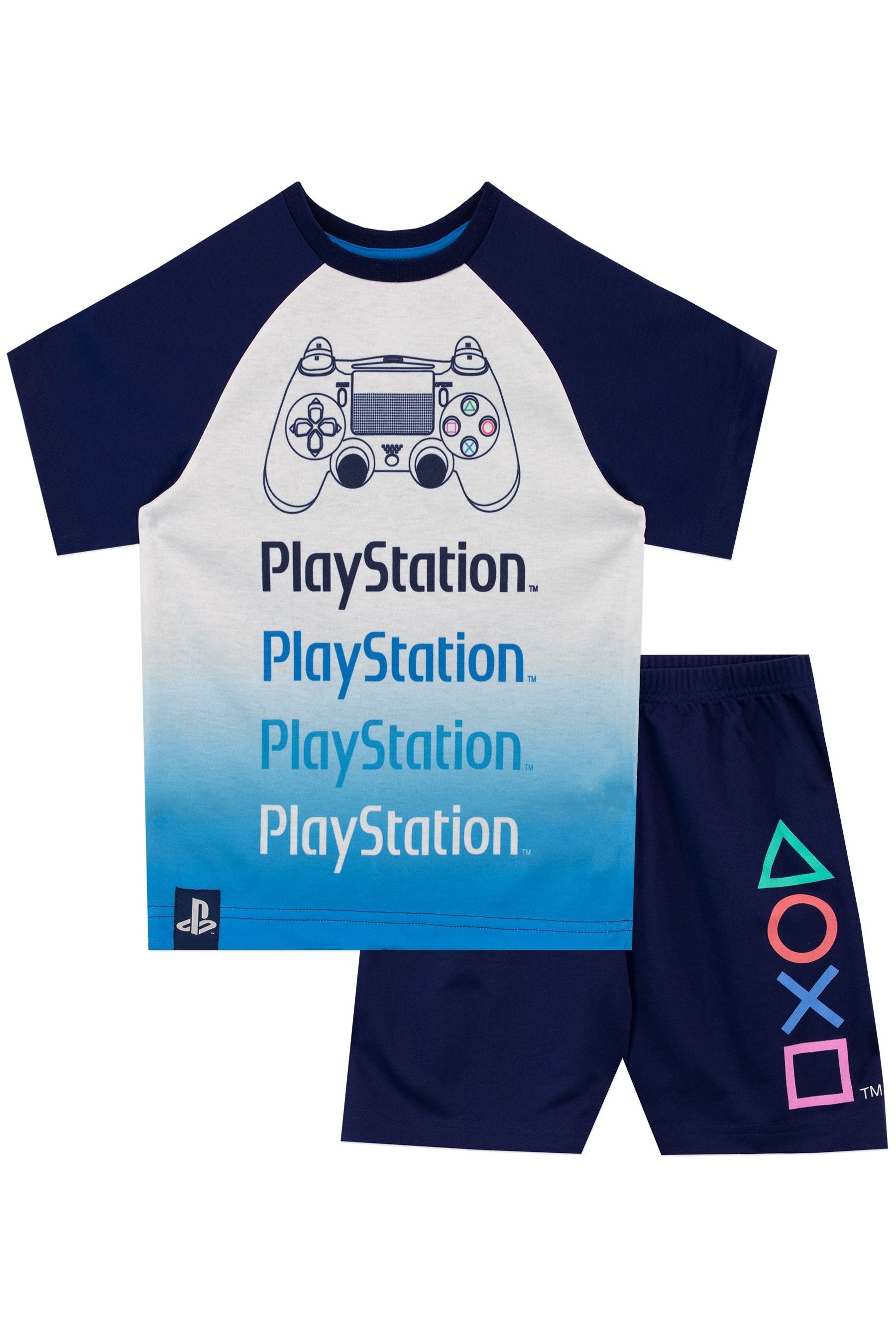 Character Blue PlayStation Short Pyjamas