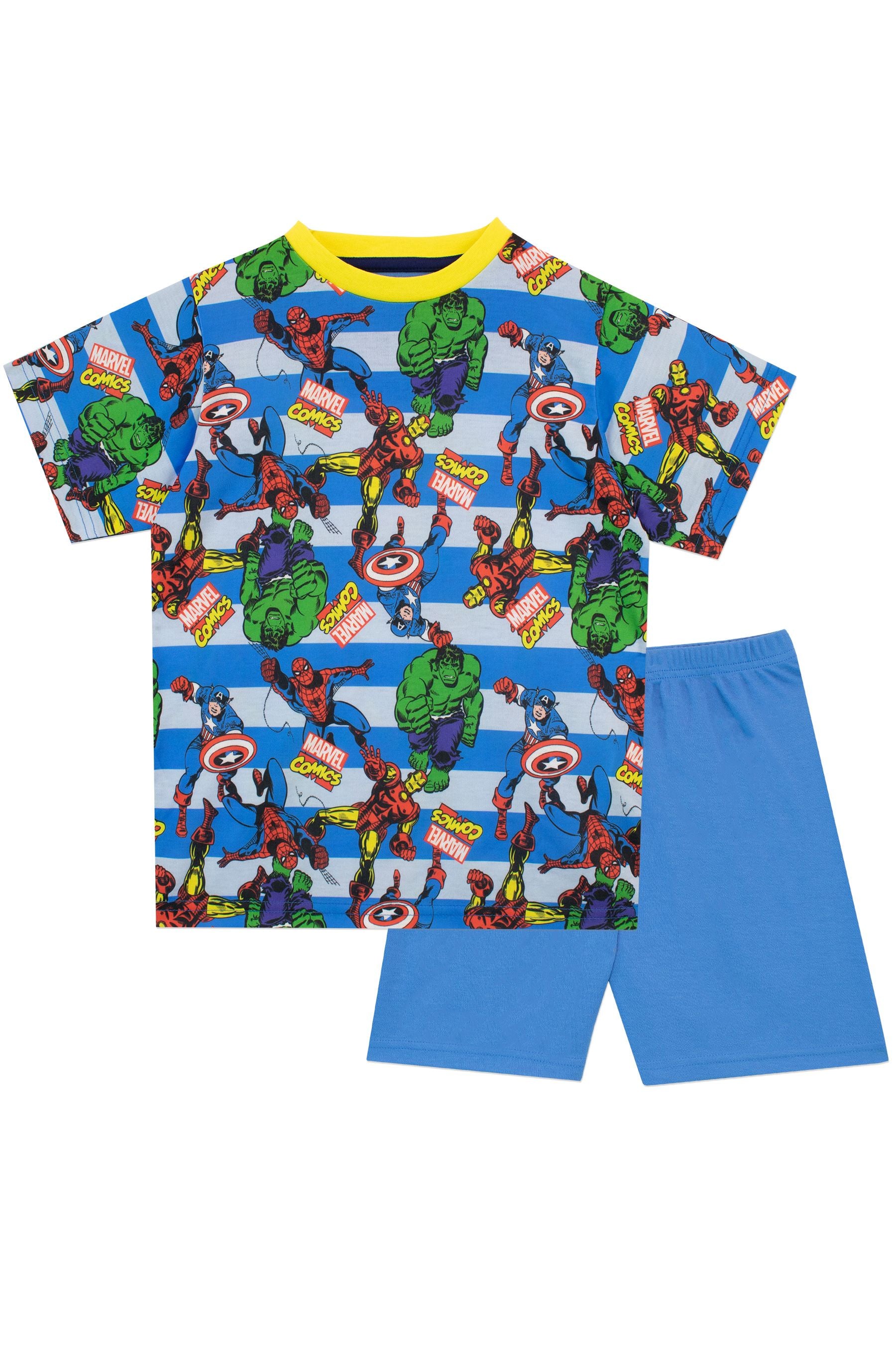 Character Blue Marvel Comics 2 Pack Short Pyjamas