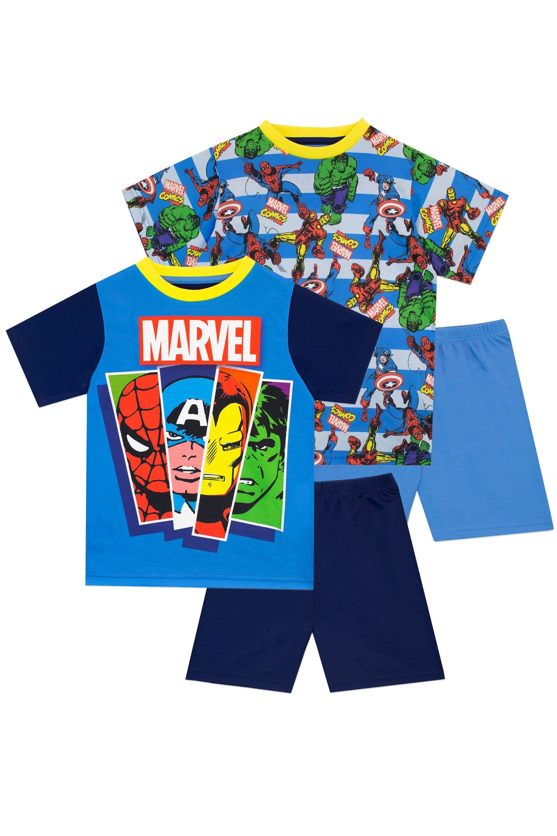 Character Blue Marvel Comics 2 Pack Short Pyjamas