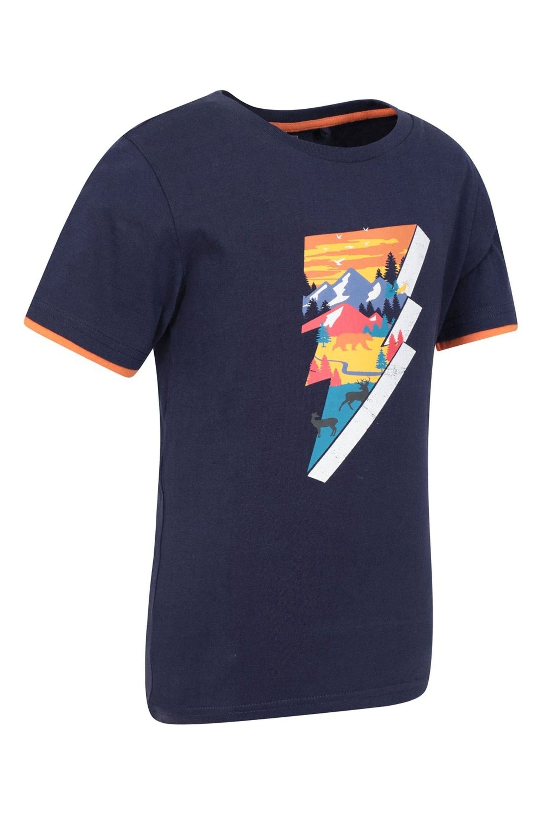 Blue Mountain Warehouse Lightning Bolt Kids Organic T-Shirt