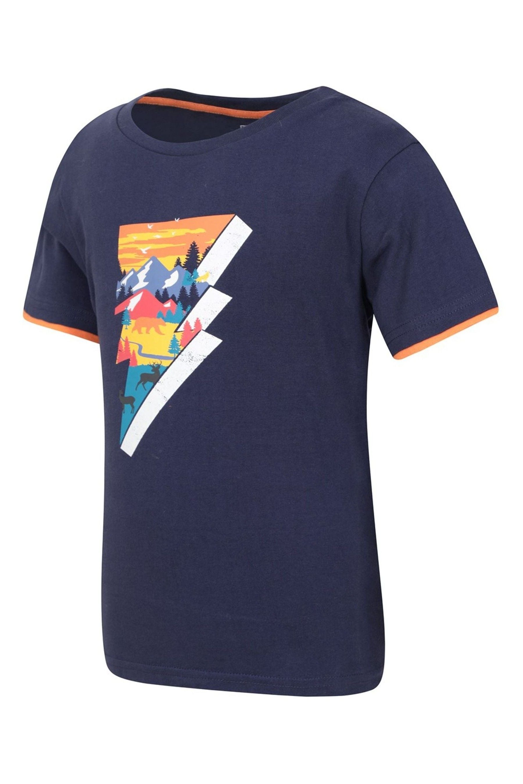 Blue Mountain Warehouse Lightning Bolt Kids Organic T-Shirt