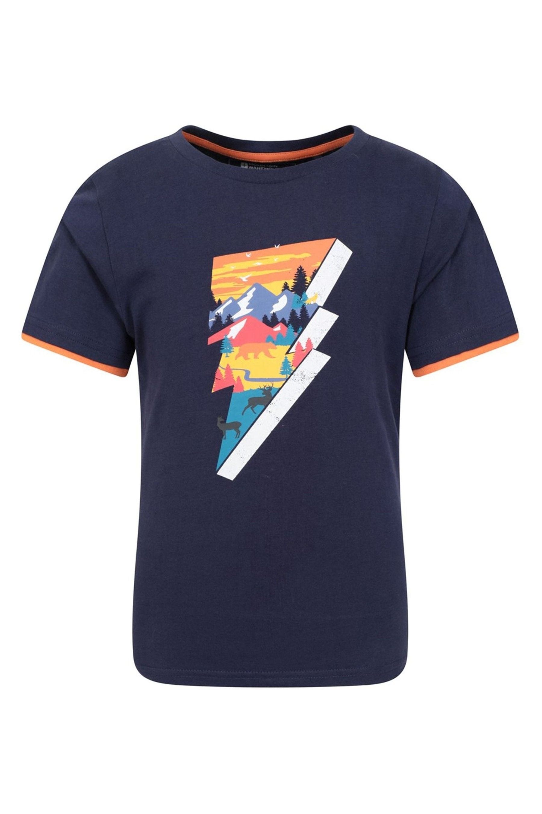 Blue Mountain Warehouse Lightning Bolt Kids Organic T-Shirt