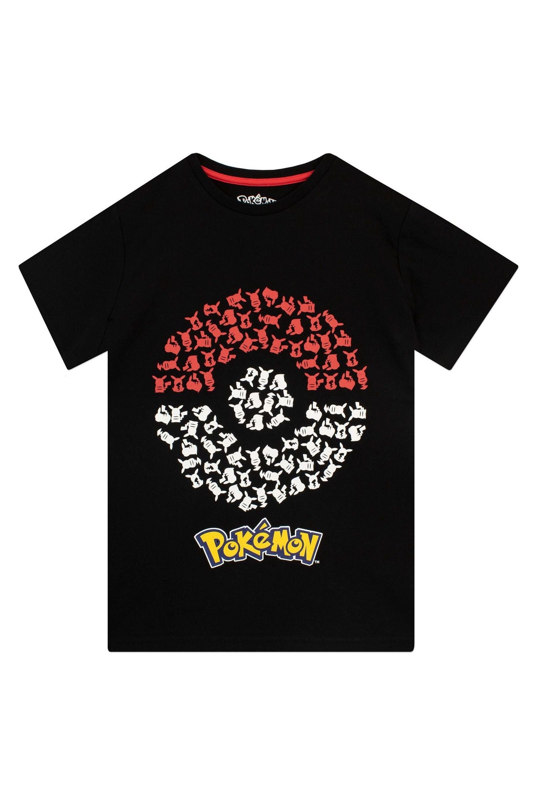 Character Red Pokemon T-Shirt and Shorts Set