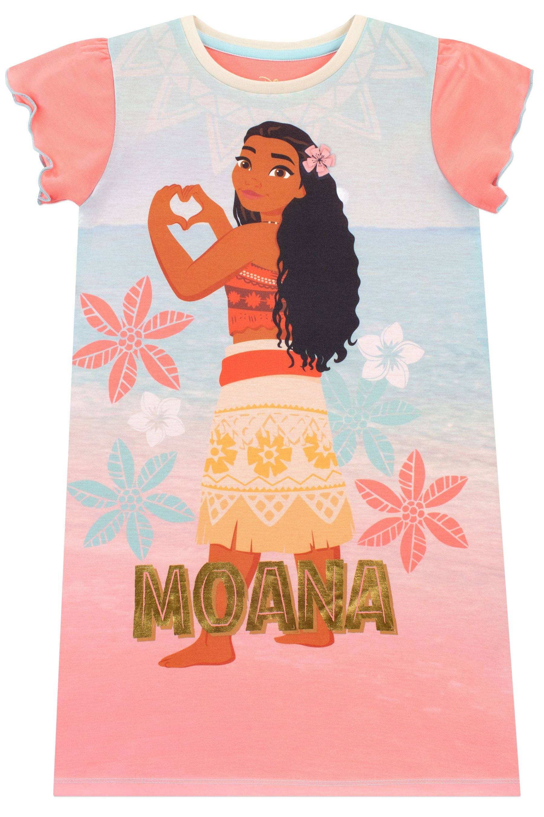 Character Pink Moana Disney Princess Nightdress