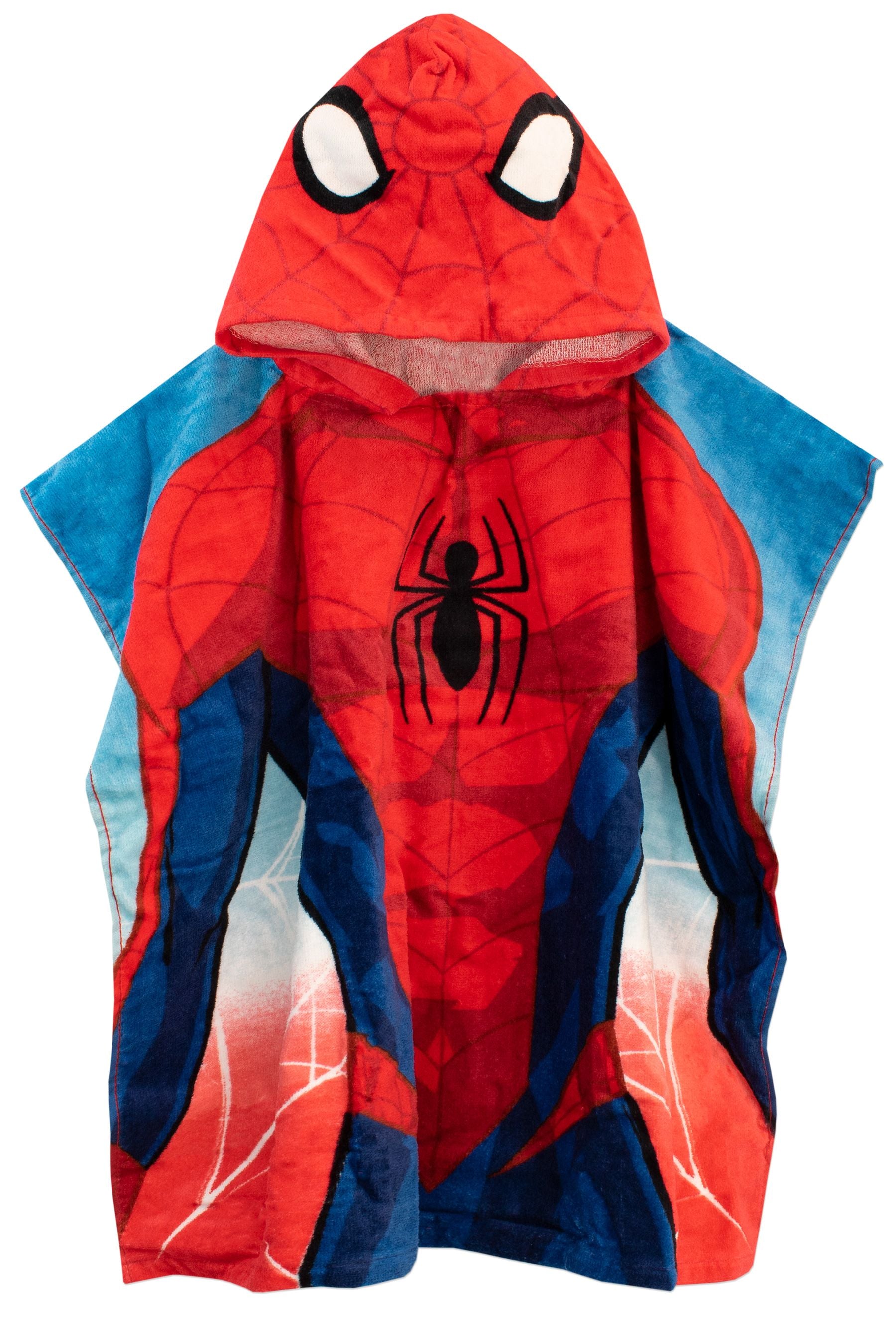 Character Red Spiderman License Kids Printed Poncho