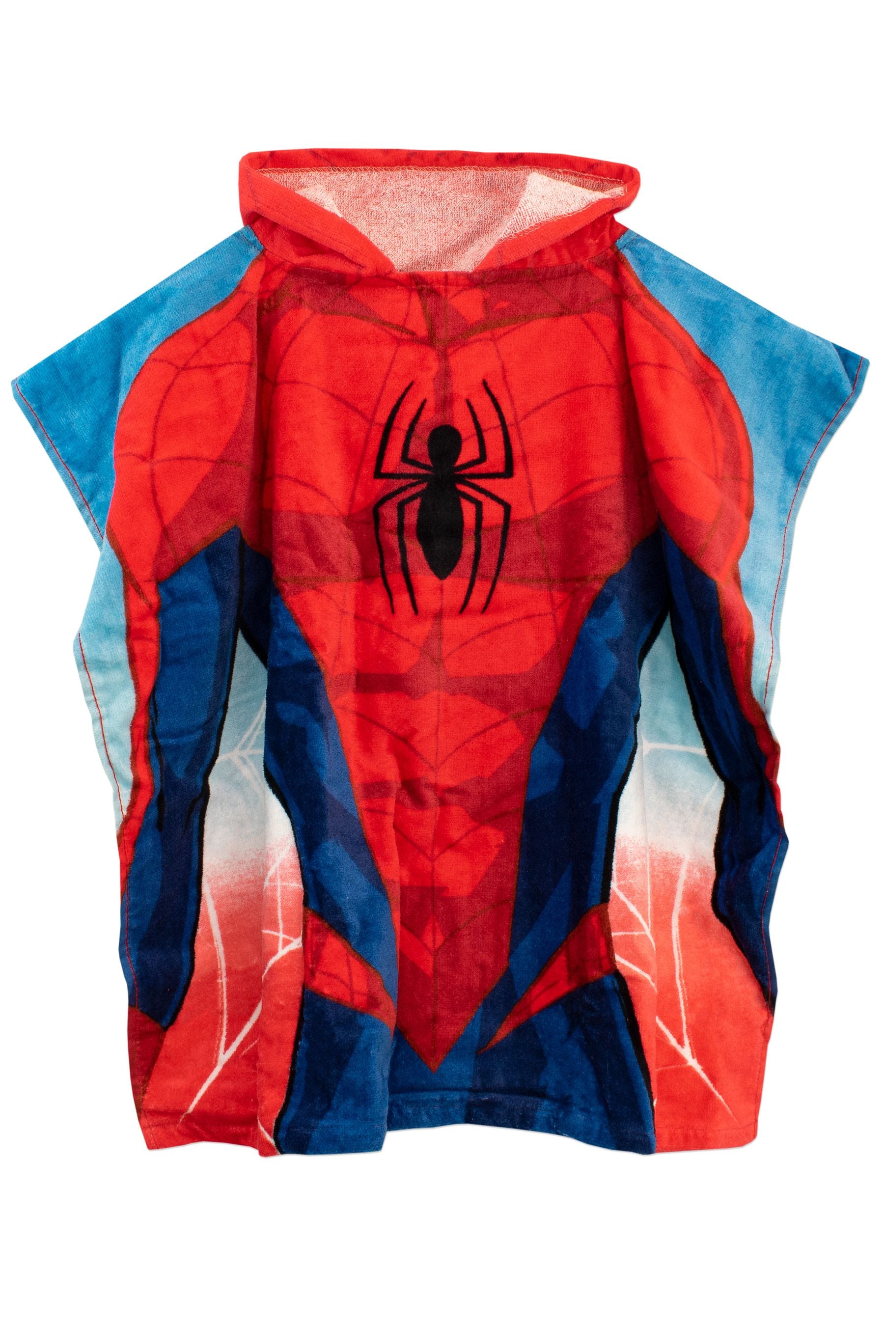 Character Red Spiderman License Kids Printed Poncho