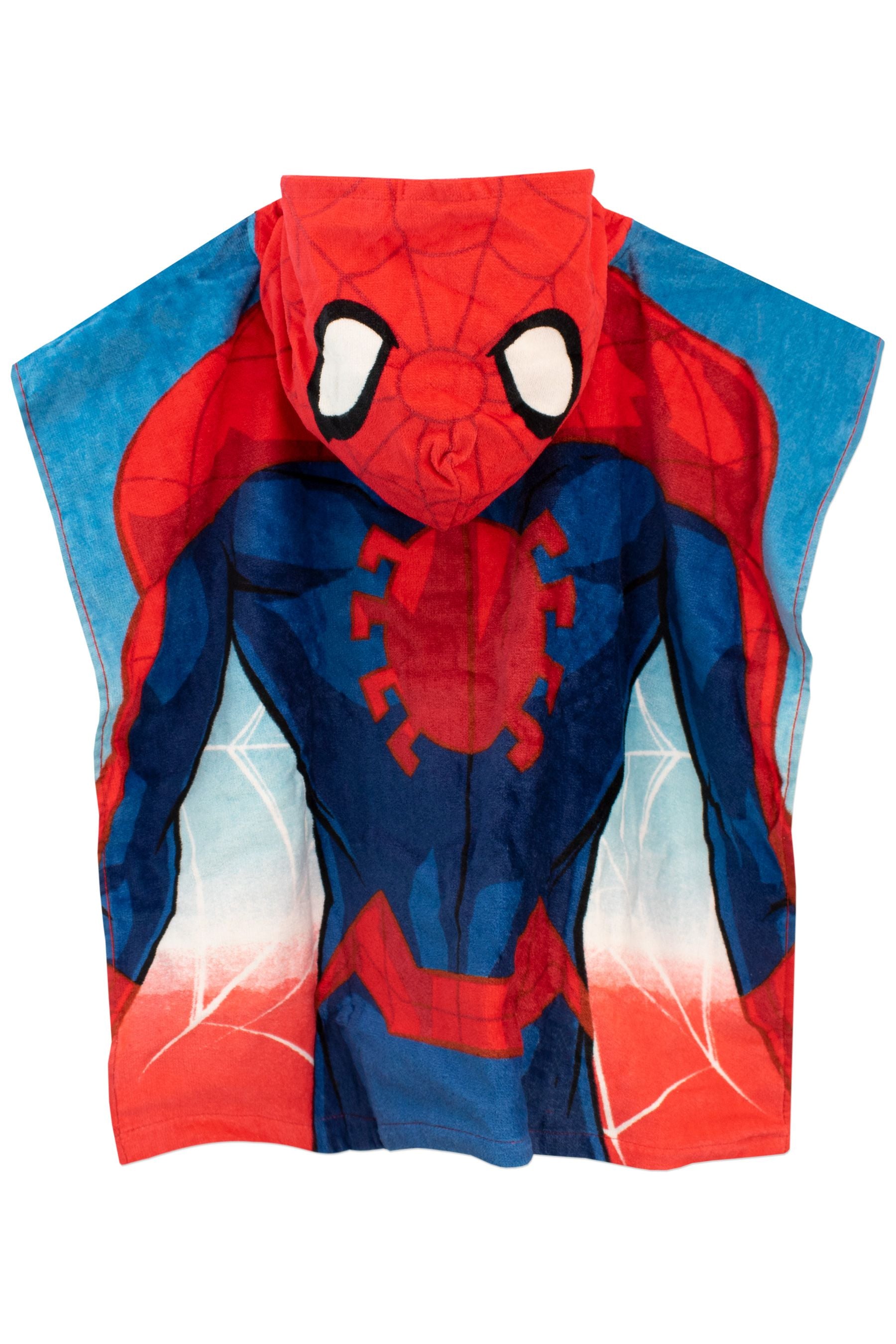 Character Red Spiderman License Kids Printed Poncho