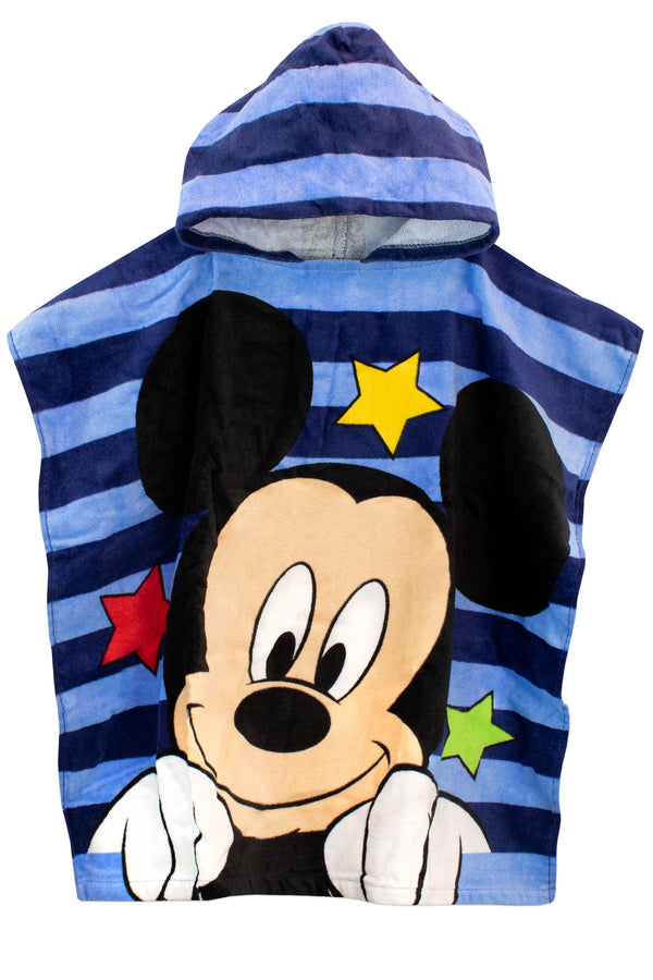 Character Blue Mickey Mouse License Kids Printed Poncho