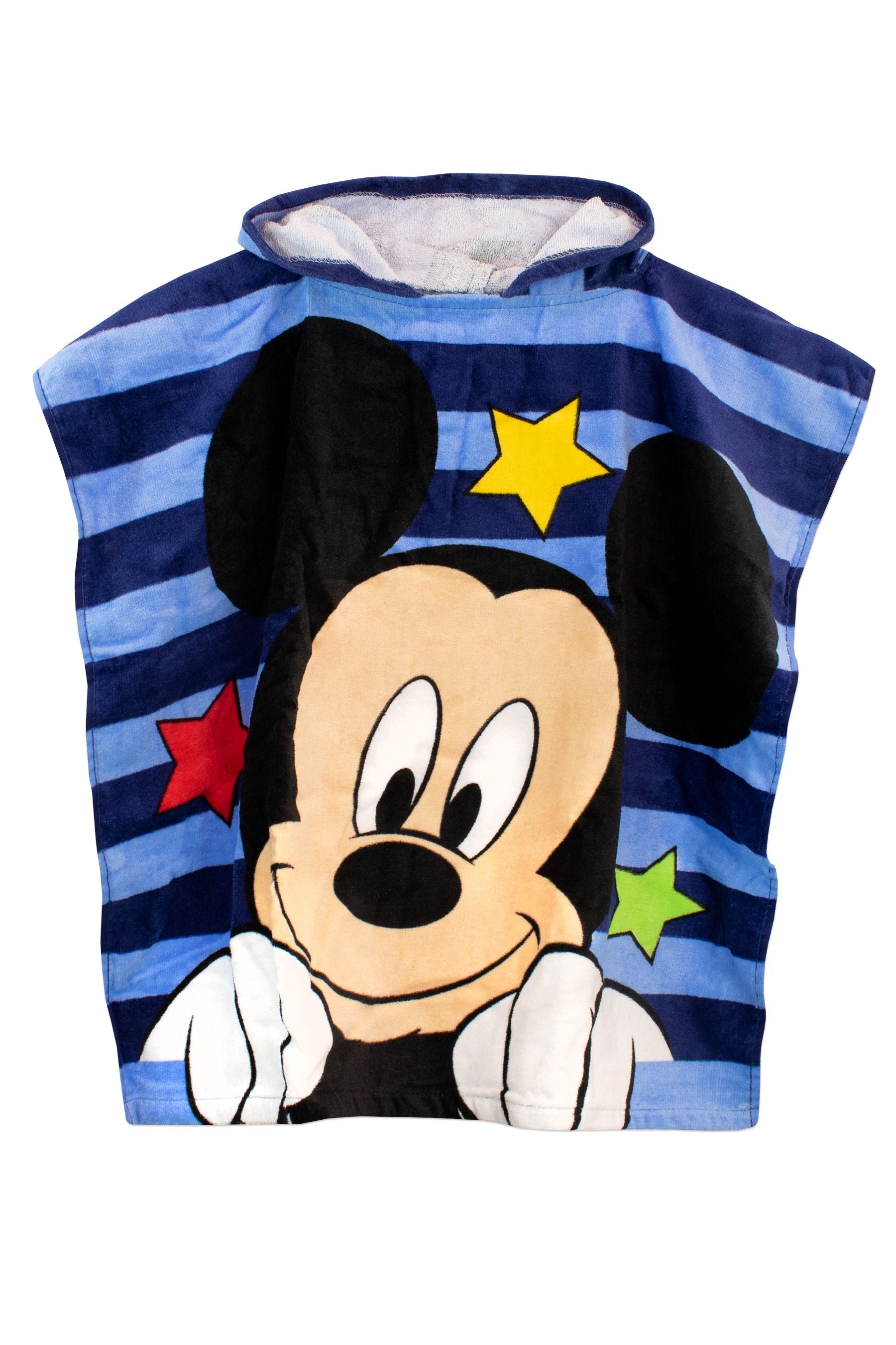 Character Blue Mickey Mouse License Kids Printed Poncho