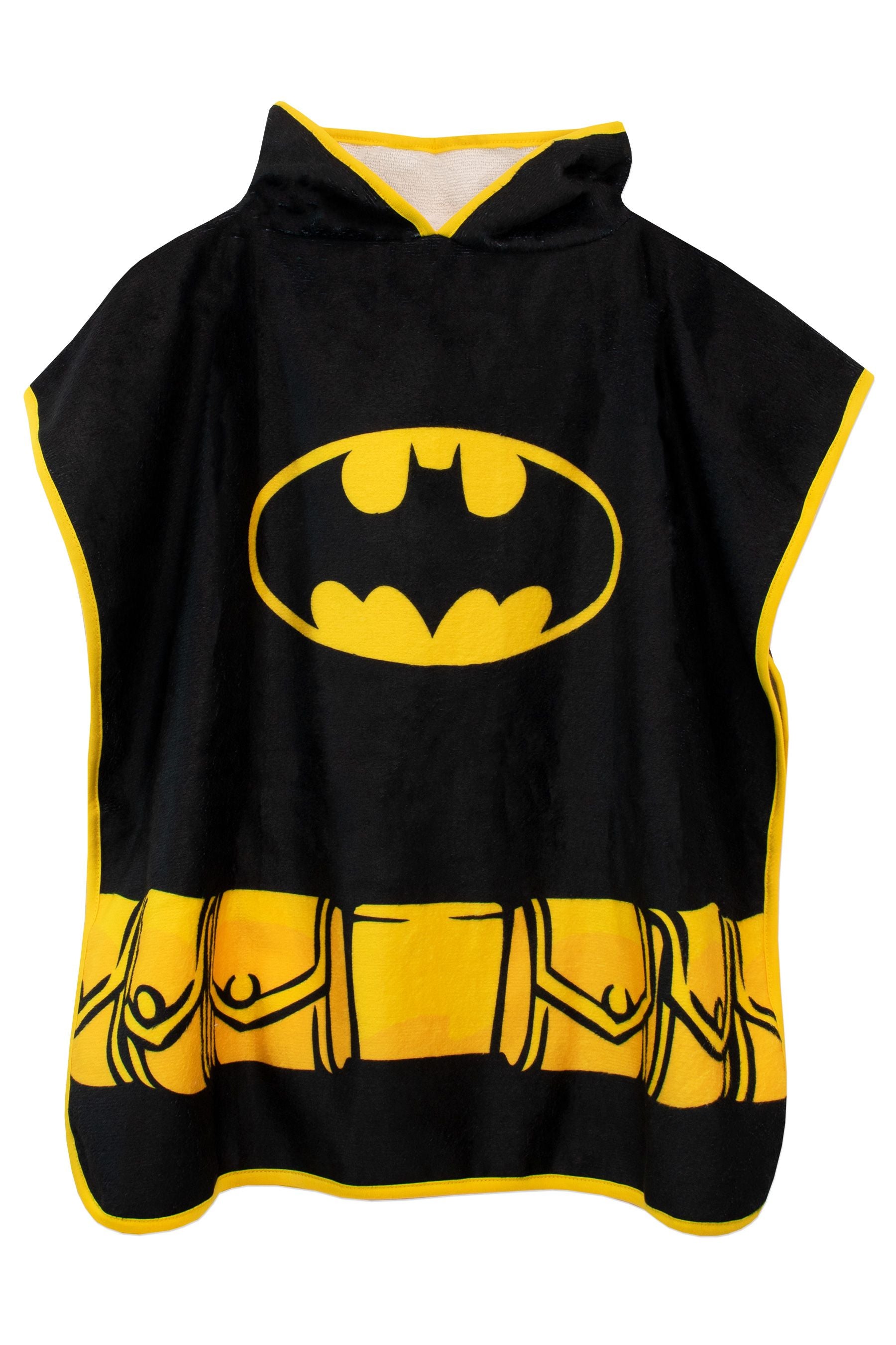 Character Black Batman License Kids Printed Poncho