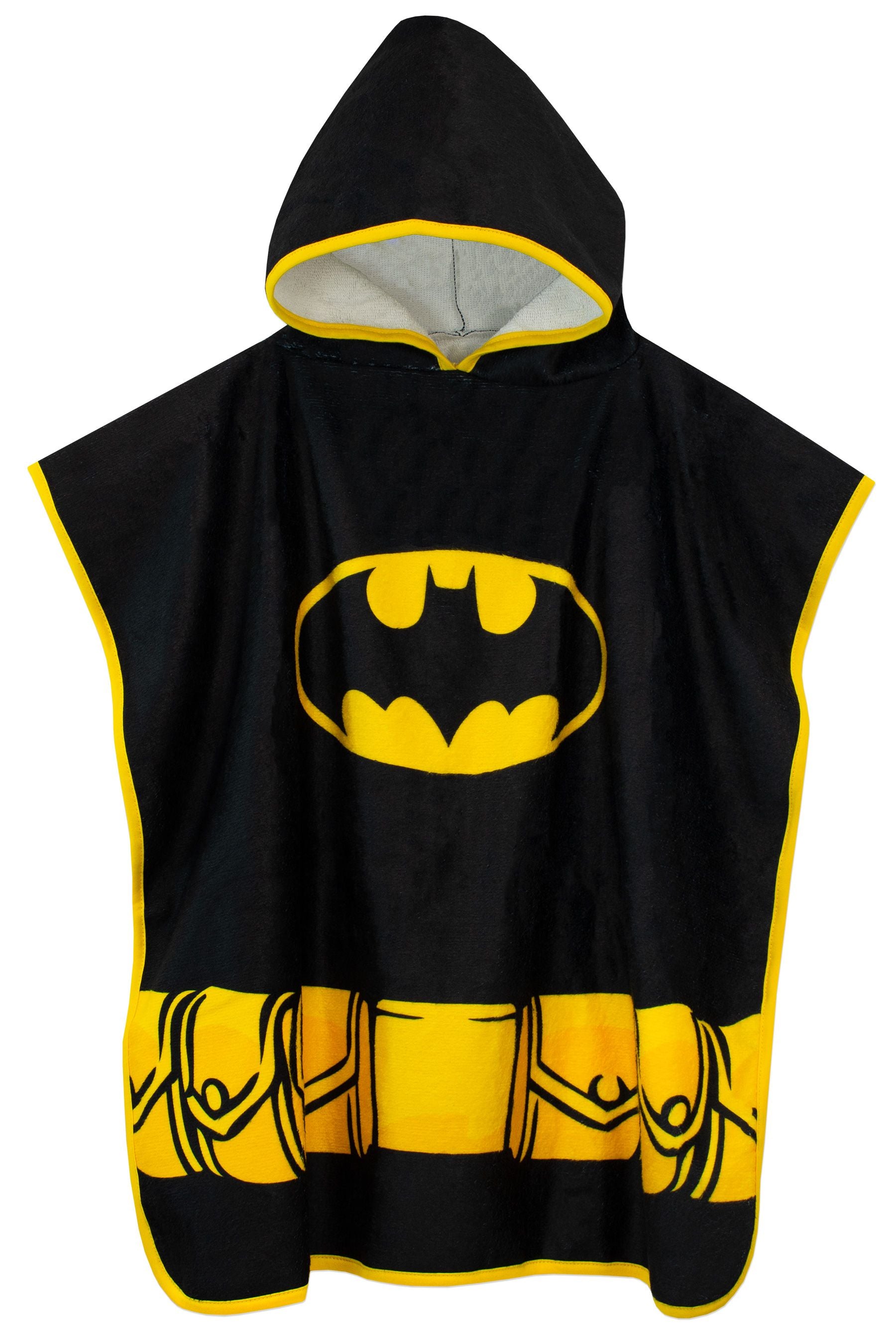 Character Black Batman License Kids Printed Poncho