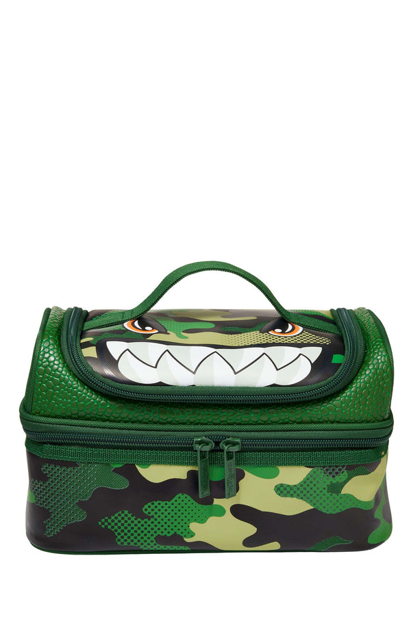 Green Dinosaur Smiggle Best Budz Double Decker Lunchbox