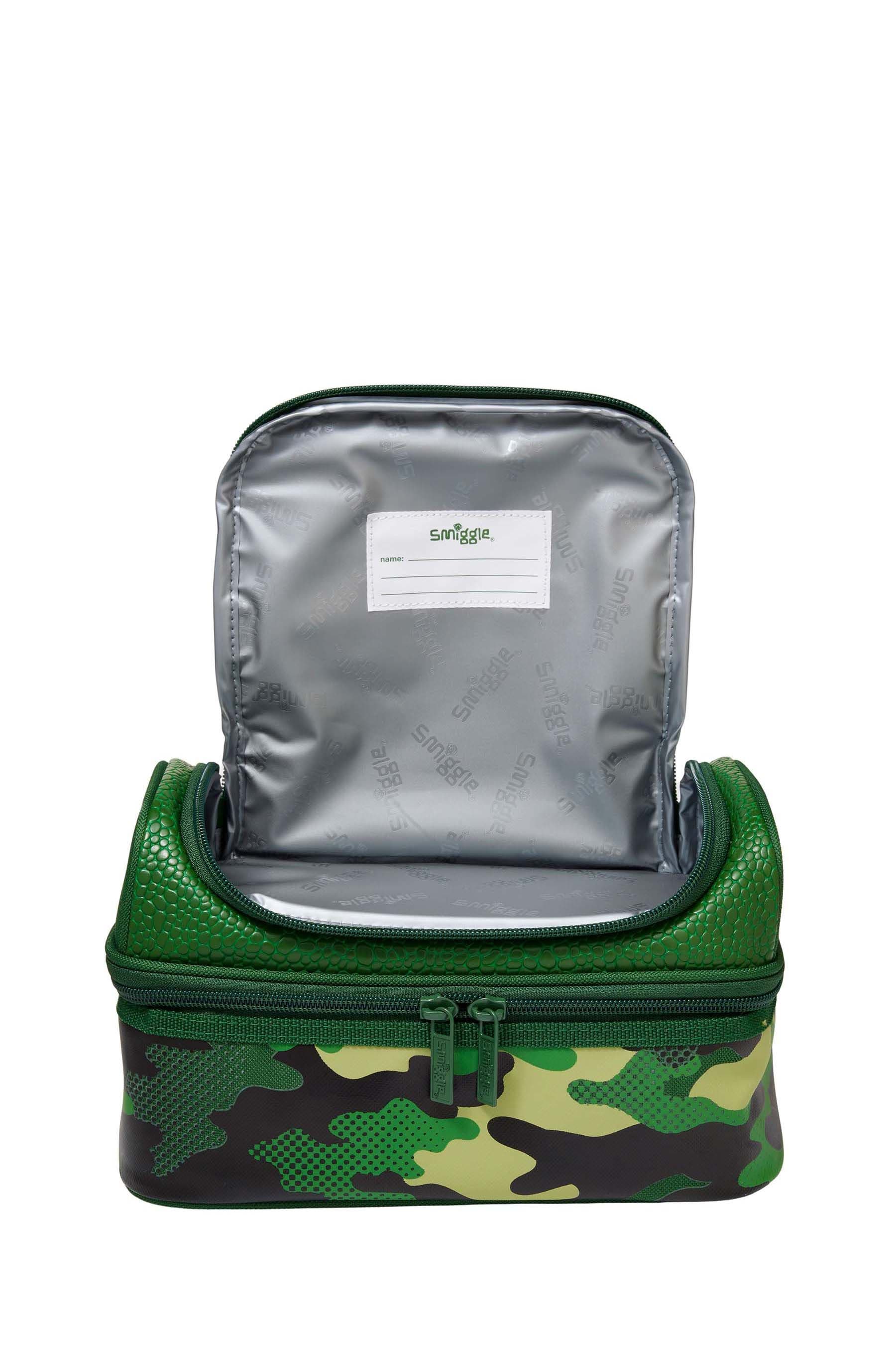 Green Dinosaur Smiggle Best Budz Double Decker Lunchbox