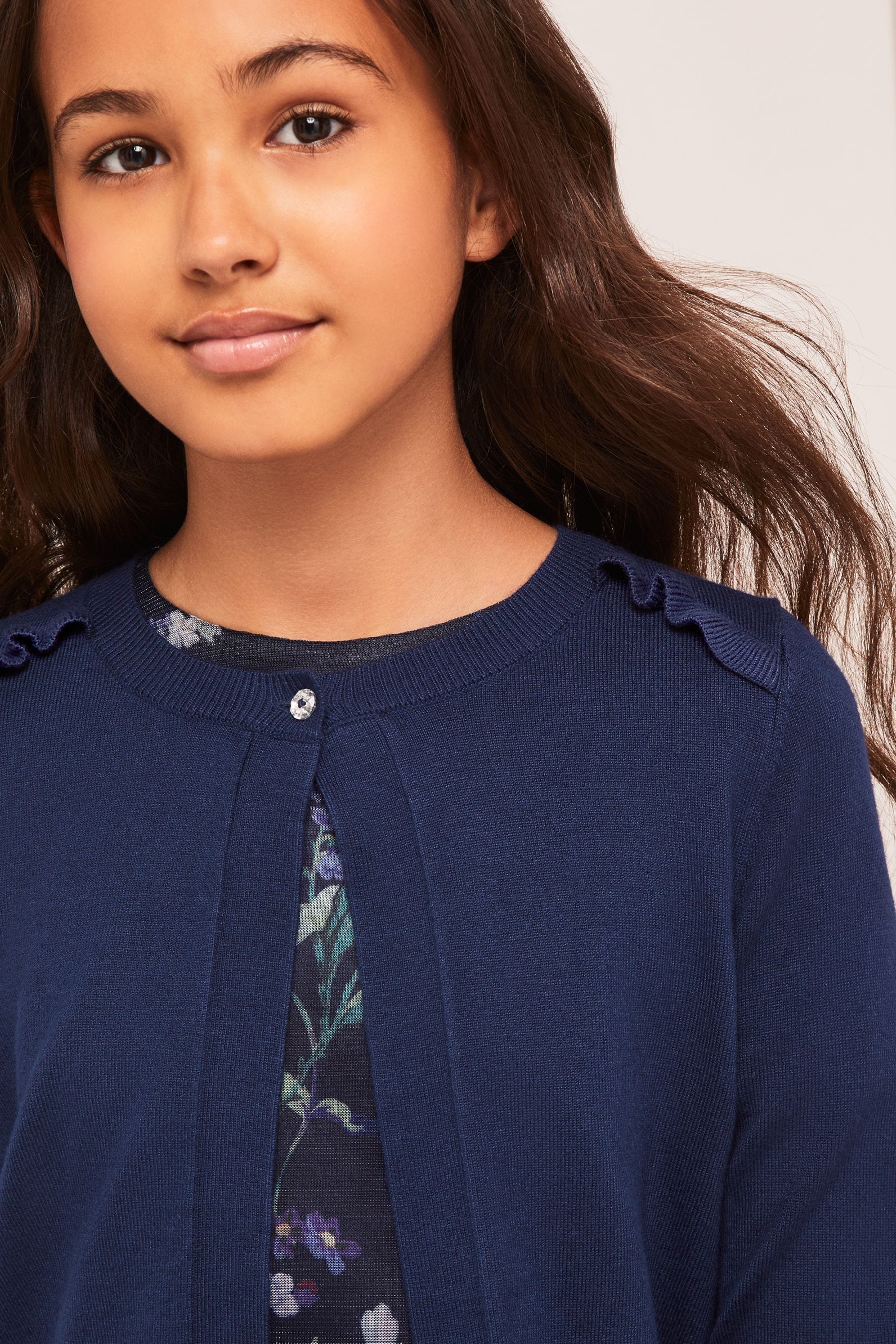 Navy Blue Lipsy Occasion Bolero Cardigan (5-16yrs)