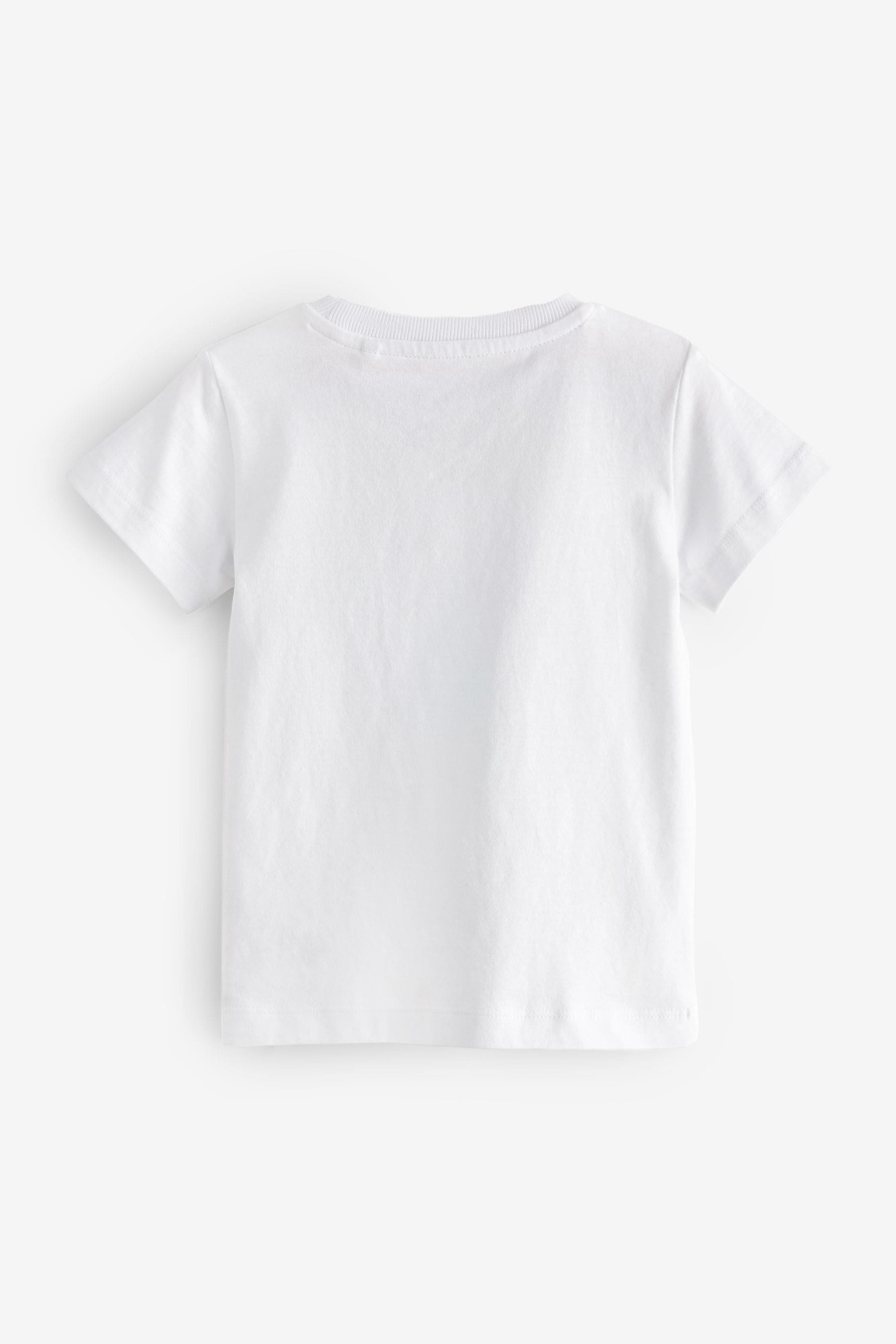 White Short Sleeve Character T-Shirt (3mths-7yrs)