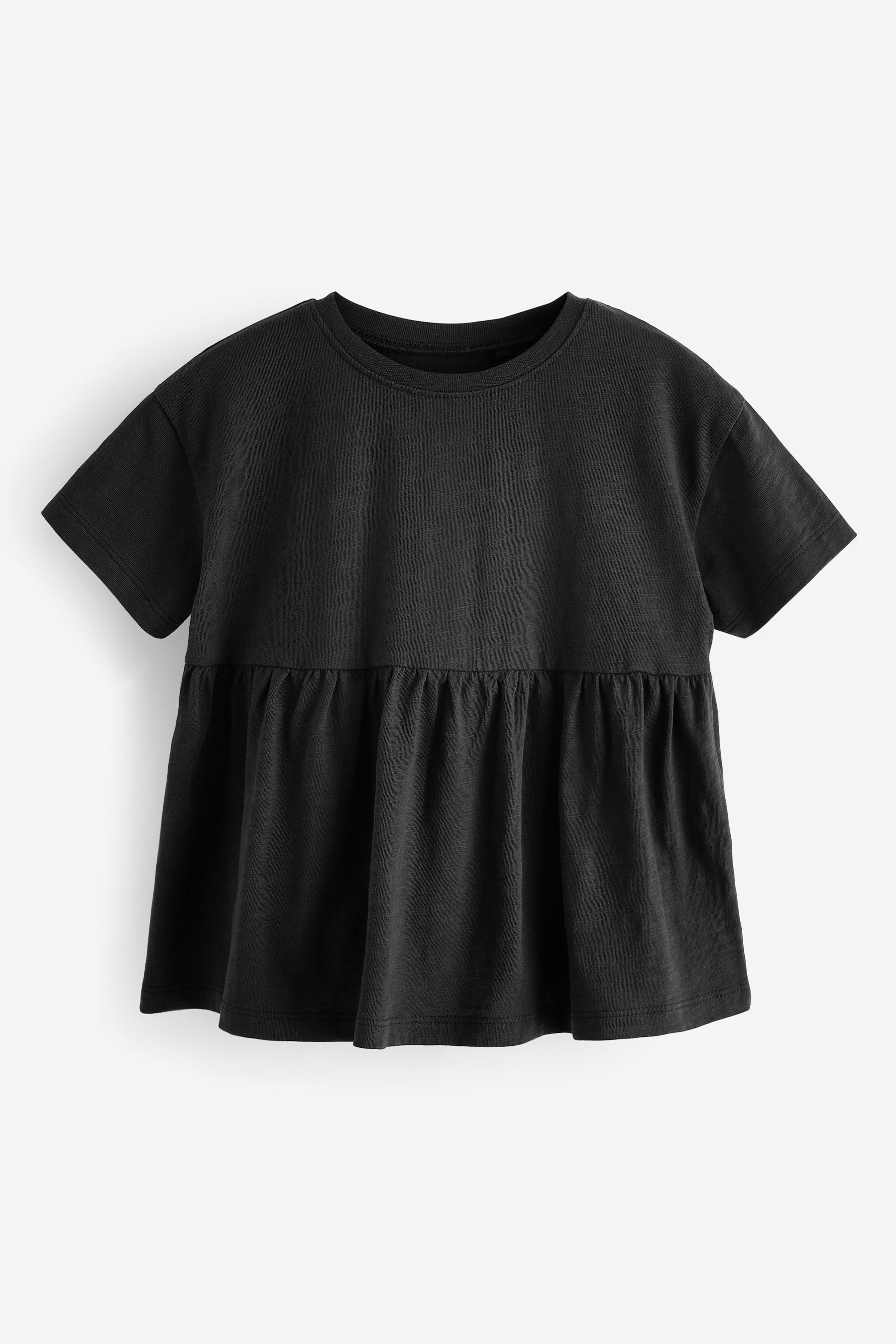 Black Short Sleeve Empire T-Shirt (3mths-7yrs)