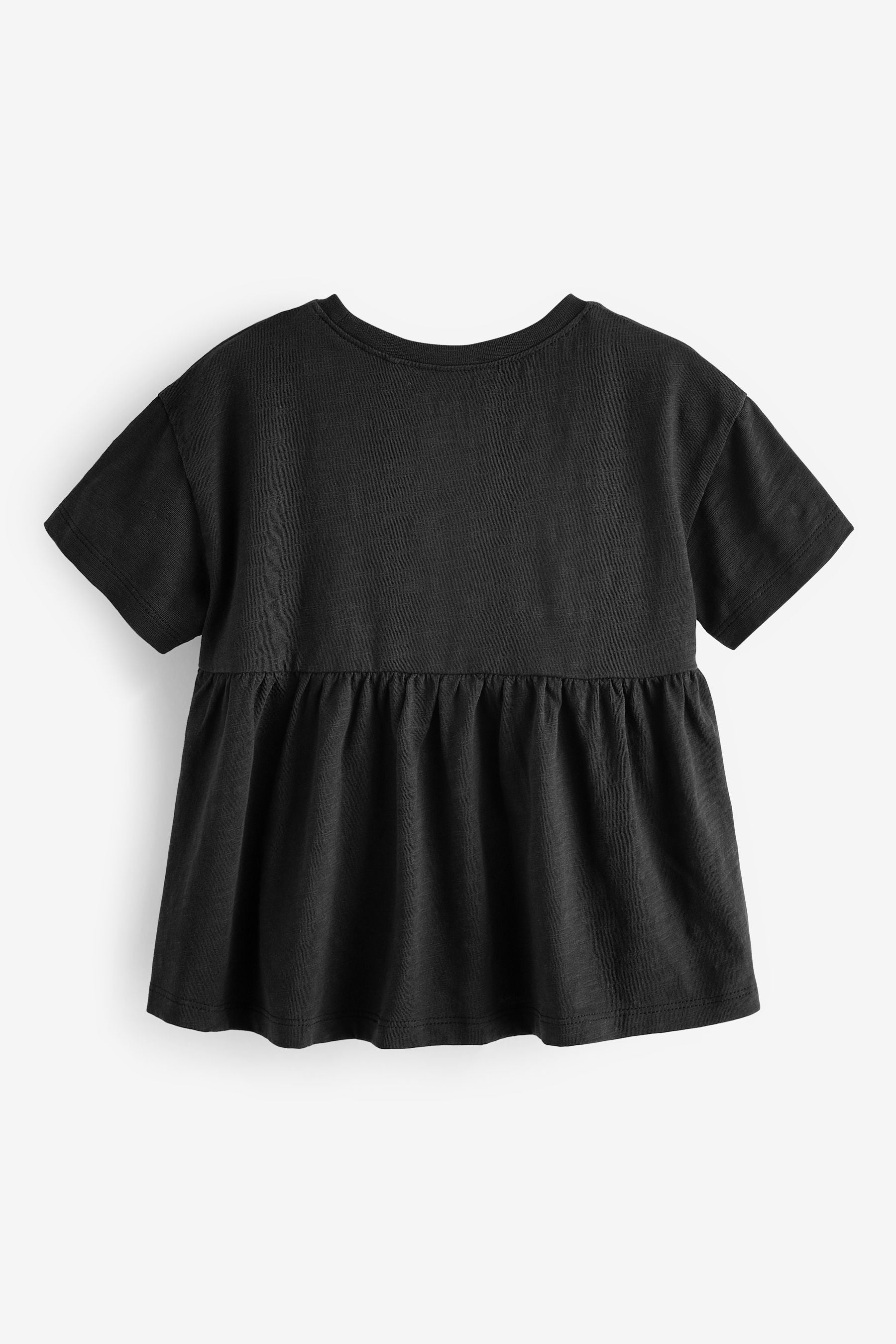 Black Short Sleeve Empire T-Shirt (3mths-7yrs)