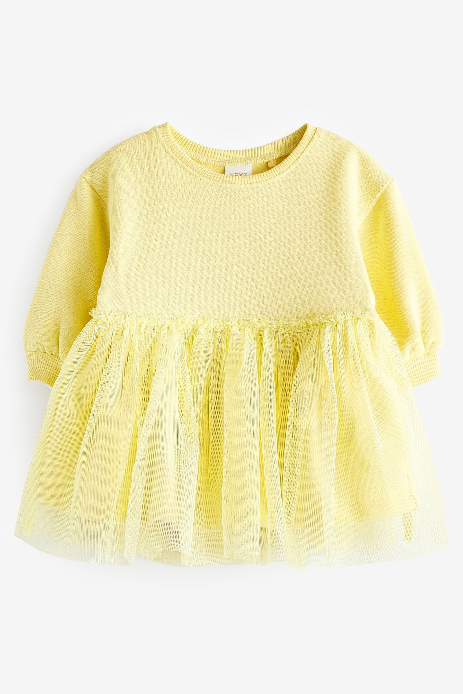 Yellow Sweat Party Dress (3mths-7yrs)